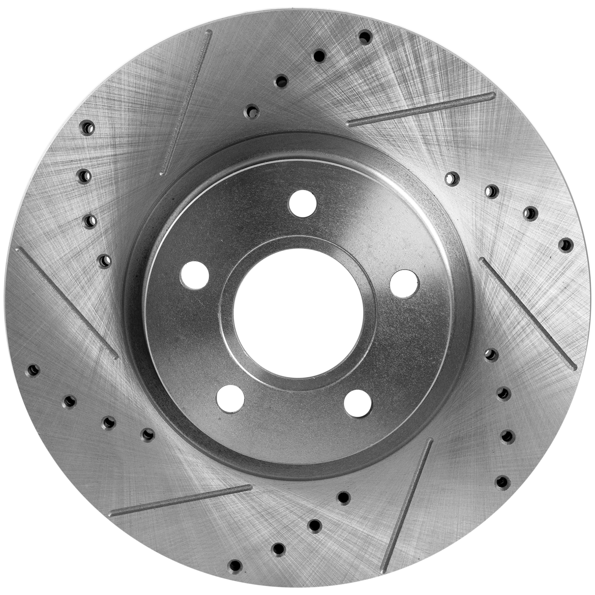 AM S40-04-11 ESCAPE 13-19 FRONT BRAKE DISC RH=LH Cross drilled and Slotted SKU STPF27110158DRS OEM 34364-45438-45608-850028-90070