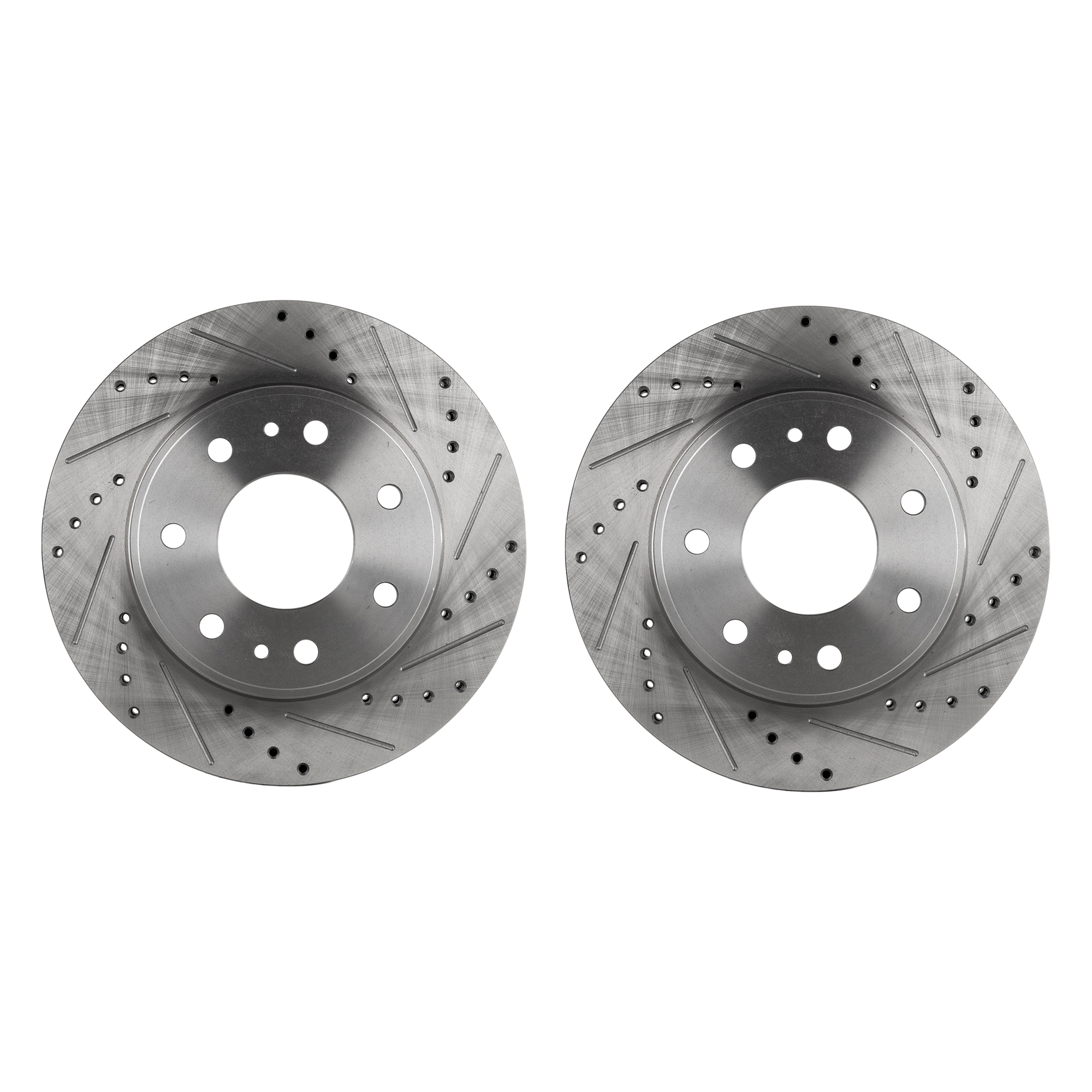 AM F 150-09-09 FRONT BRAKE DISC RH AND LH Performance Rotor Drilled and Slotted SKU STPF27110186DS OEM 42268-54168-850124-900694-6005