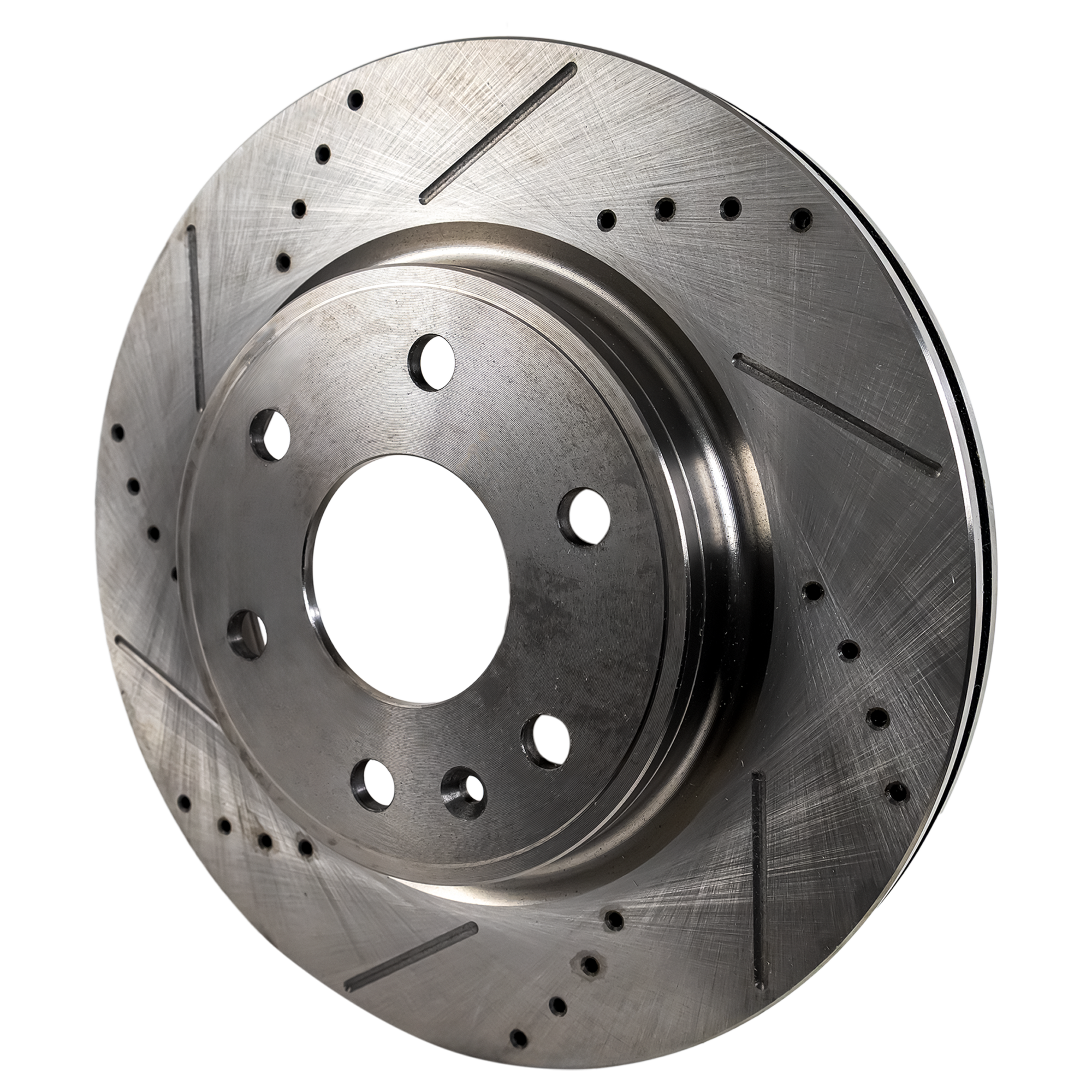 AM ACADIA 07-17 TRAVERSE 09-17 FRONT BRAKE DISC RH=LH Cross drilled and Slotted SKU STPG27110001DRS OEM 41232-55150-60375-580560-90032