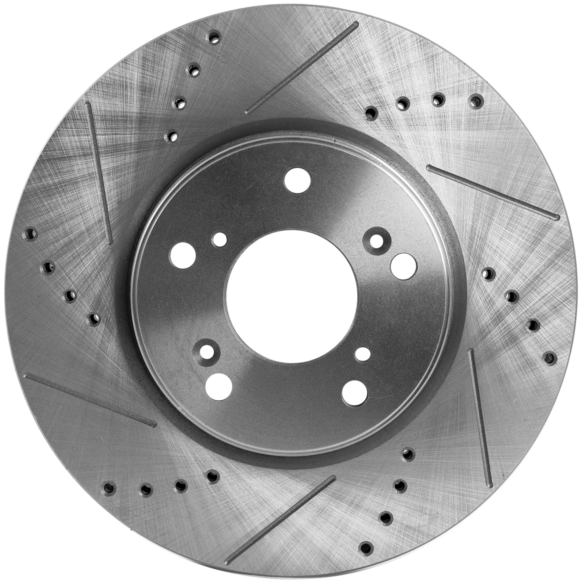 AM ACCORD 13-23 FRONT BRAKE DISC RH=LH Cross drilled and Slotted Vented 5 Lugs SKU STPH27110001DRS OEM 44761-0833571-850373-981022-60