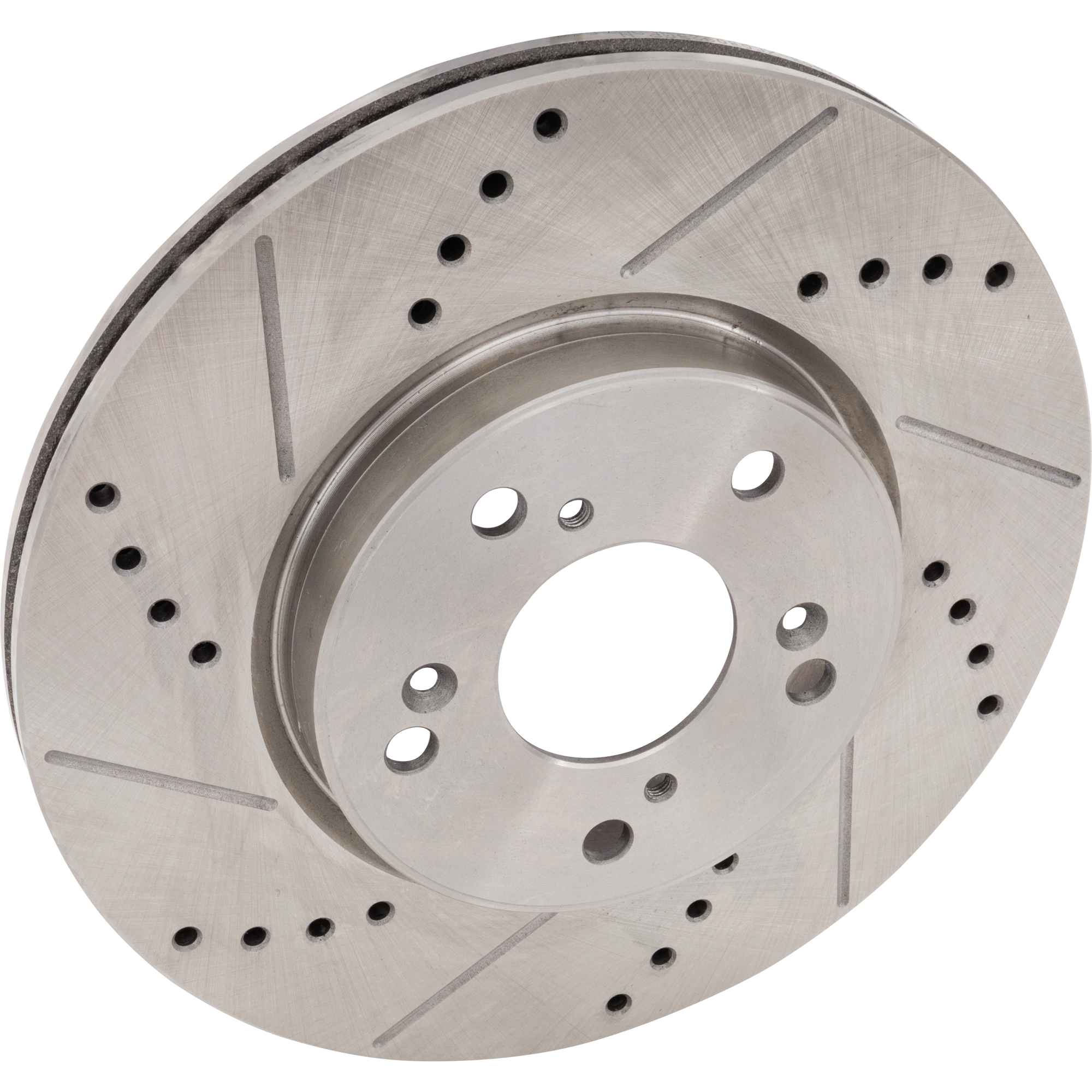 AM ACCORD 13-13-16-17 HR V 16-22 FRONT BRAKE DISC RH=LH Cross drilled and Slotted SKU STPH27110007DRS OEM 44762-850372-881037-60059037-9