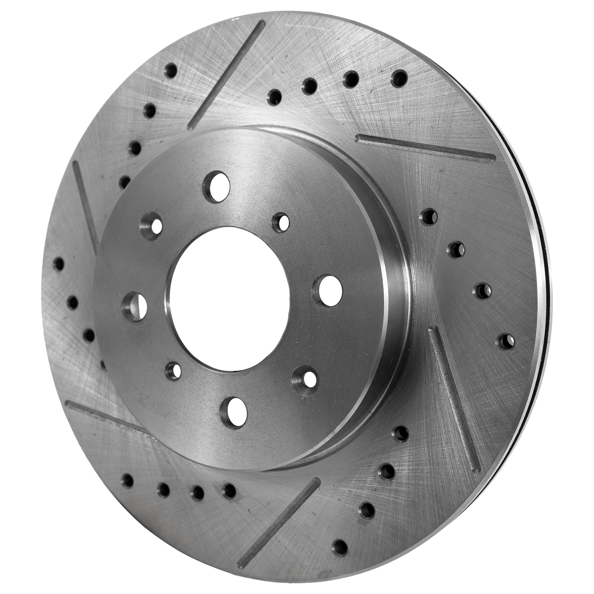 AM EL 97-05 CIVIC 90-05 INTEGRA 90-01 FRONT BRAKE DISC RH=LH Cross drilled and Slotted Vented 4 Lugs SKU STPH27110021DRS OEM 288-3295-19756-25331-63255-860