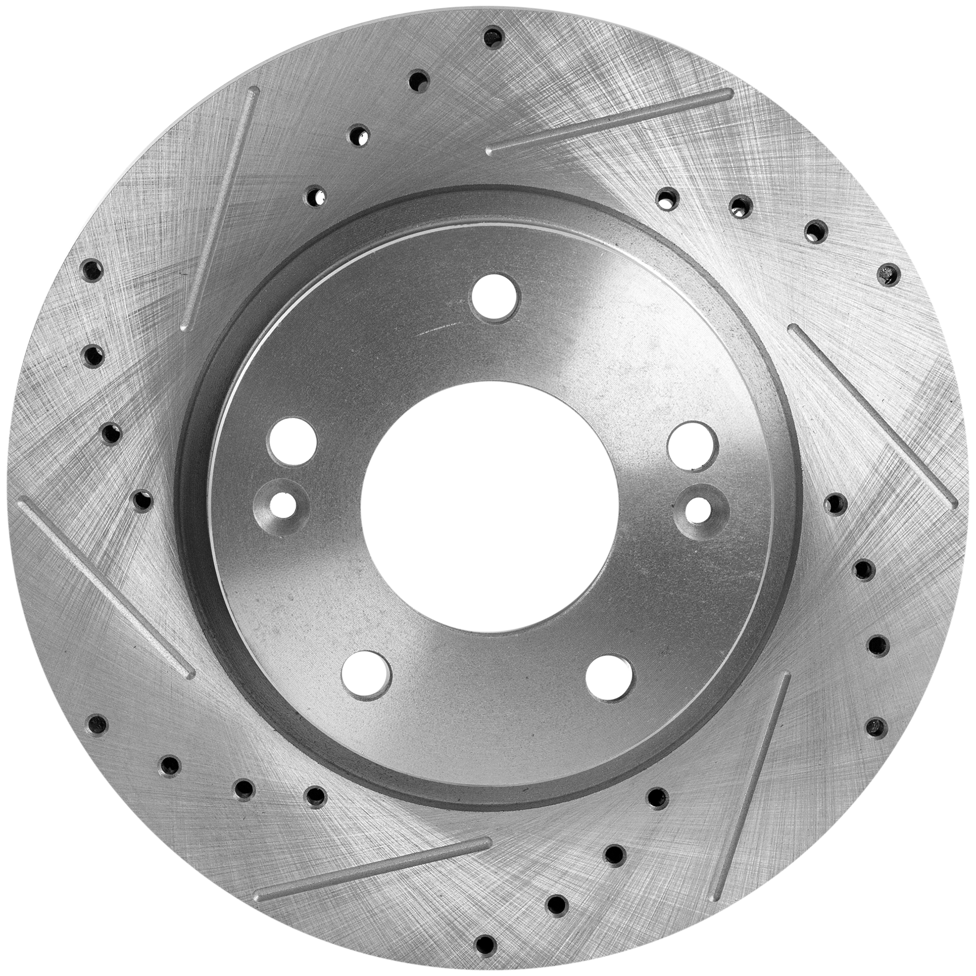 AM ELANTRA 07-10 FRONT BRAKE DISC RH=LH Cross drilled and Slotted SKU STPH27110028DRS OEM 31453-44656-70100-880504-98050