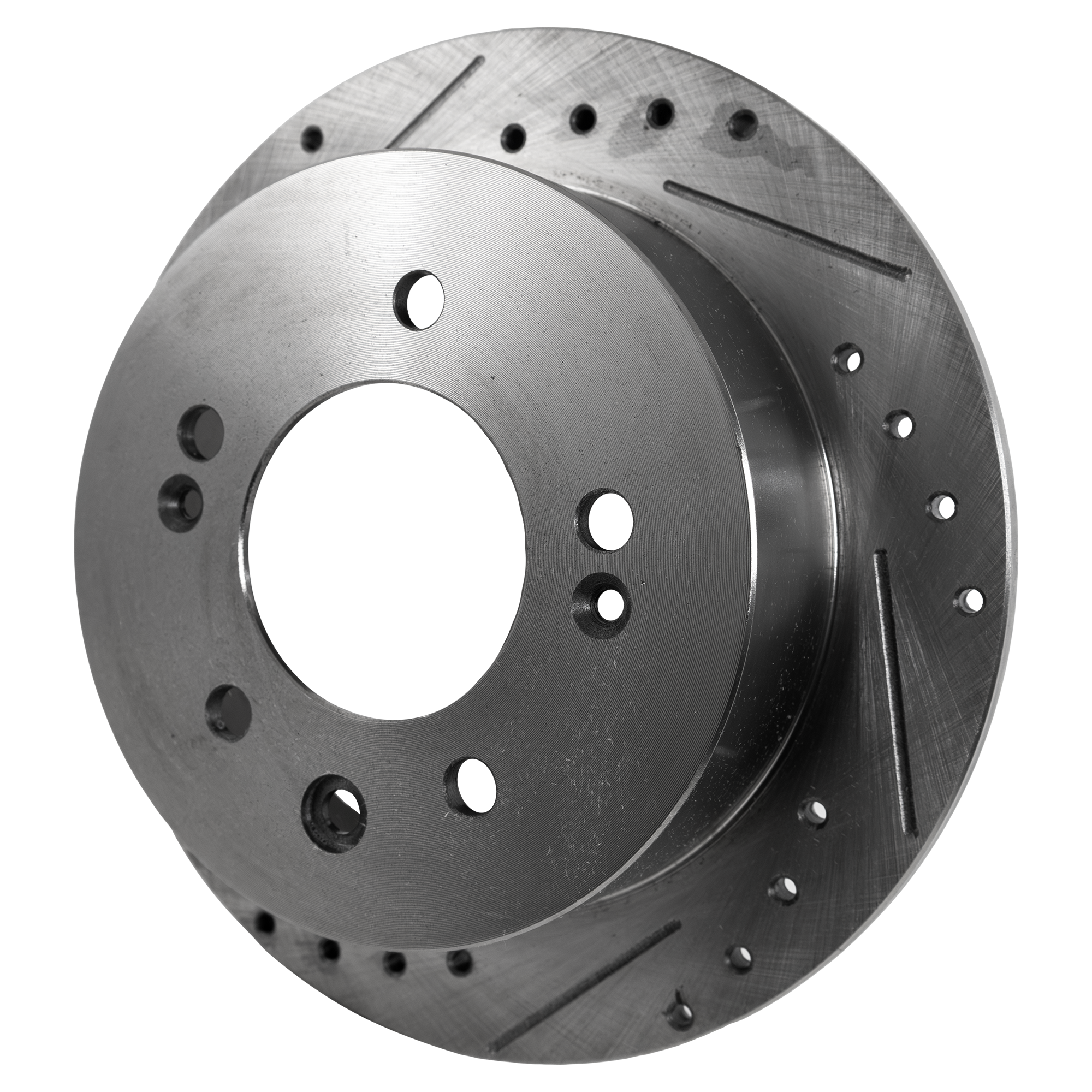 AM ELANTRA 07-10 REAR BRAKE DISC RH=LH Cross drilled and Slotted Solid 5 Lugs SKU STPH27110029DRS OEM 31452-44678-60447-900444-98049