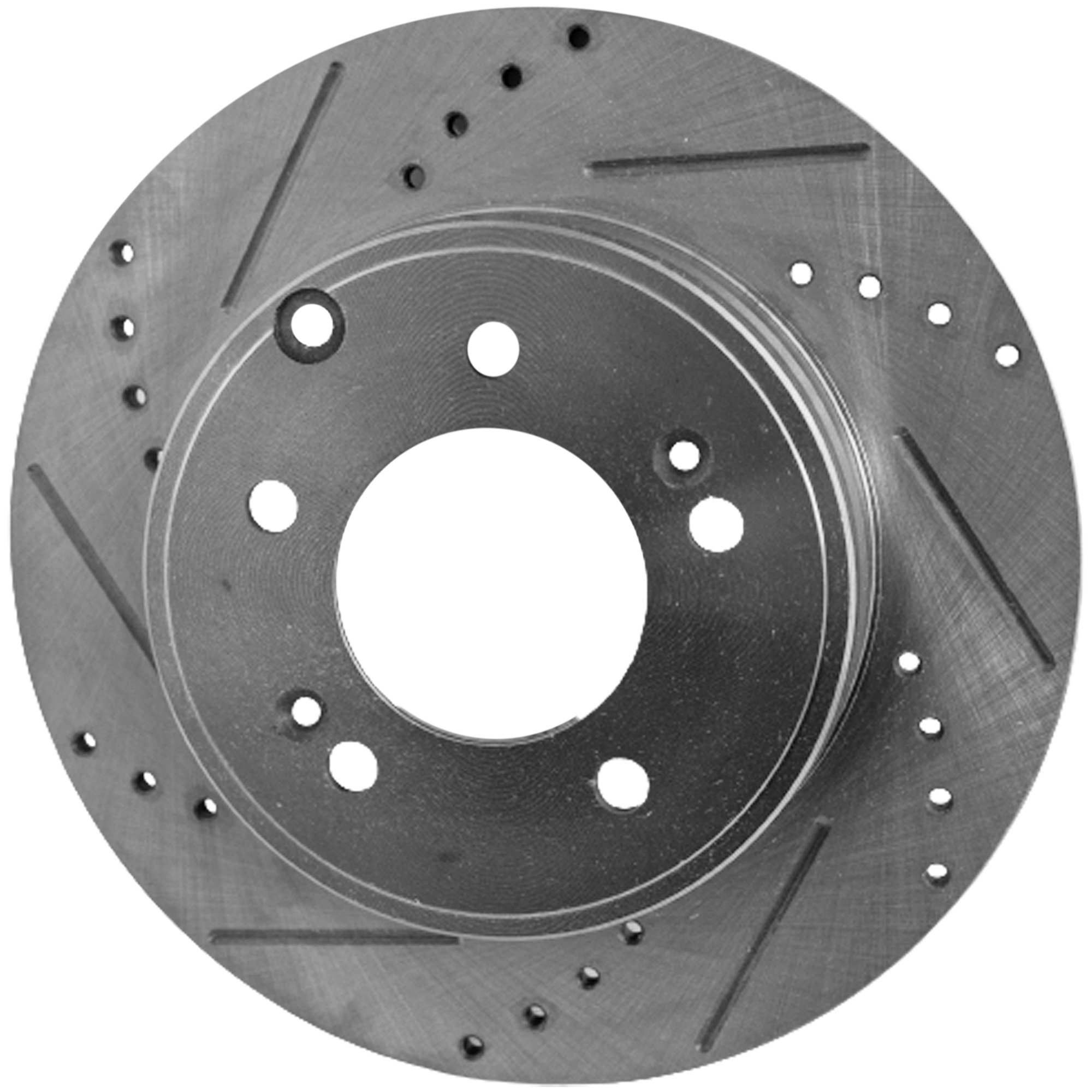 AM SONATA 05-19 OPTIMA 11-20 REAR BRAKE DISC RH=LH Cross drilled and Slotted Solid 5 Lugs SKU STPH27110071DRS OEM 31424-31586-44625-0833180-9804