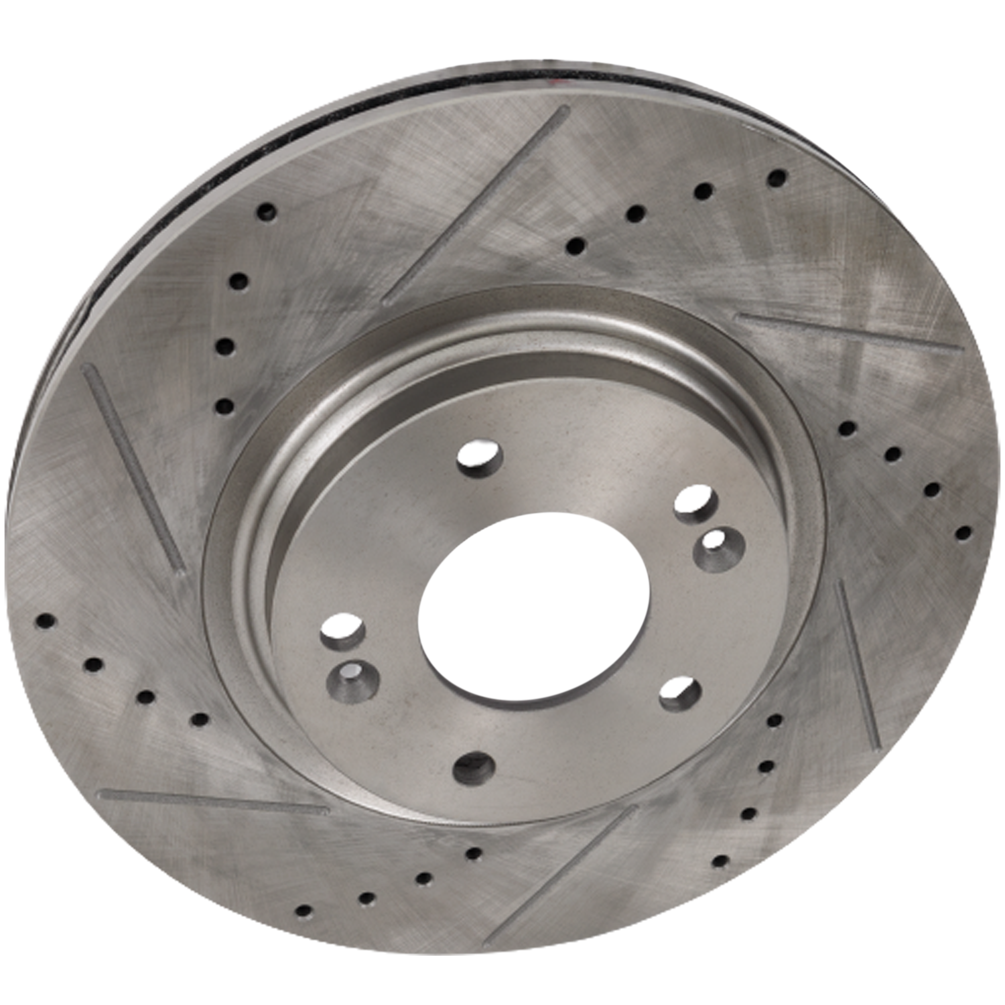 AM SONATA 15-19 VELOSTER 19-21 FRONT BRAKE DISC RH=LH Cross drilled and Slotted Vented 5 Lugs SKU STPH27110072DRS OEM 44824-0833620-850423-60003054