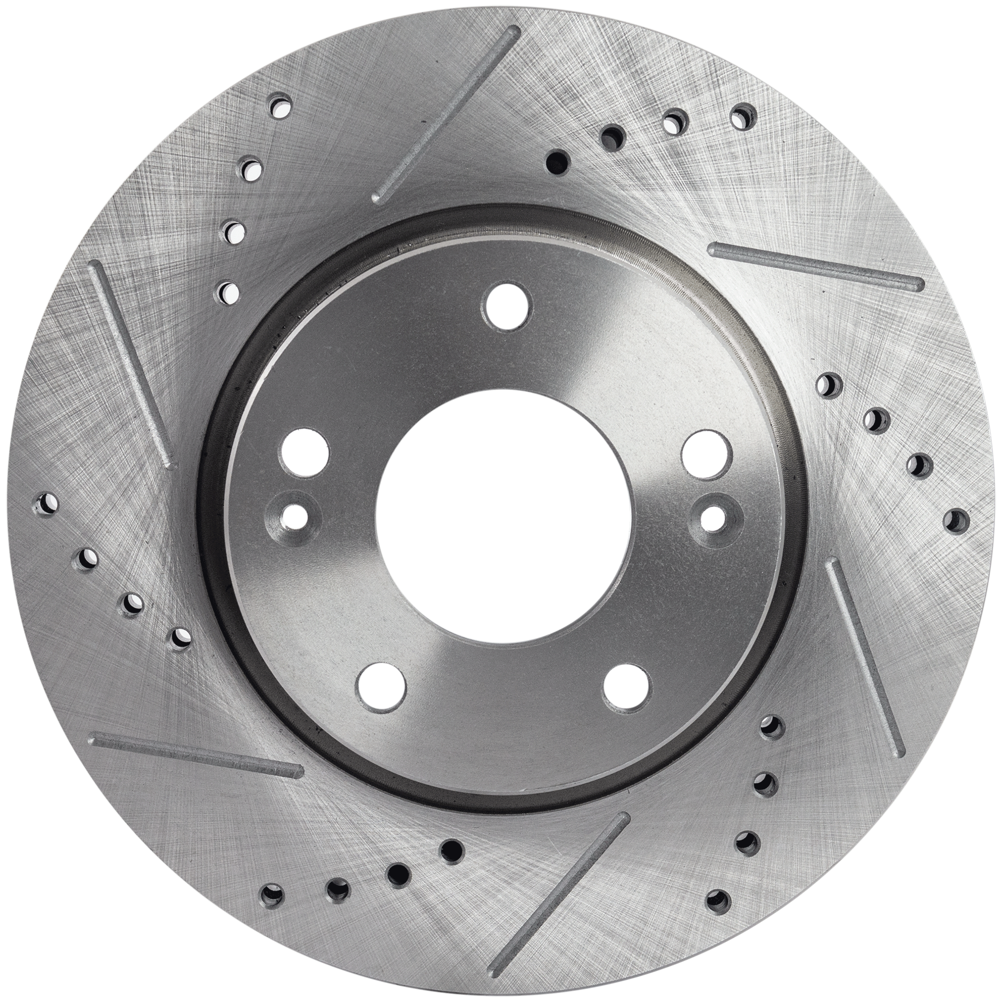 AM TIBURON 03-08 SOUL 12-13 FRONT BRAKE DISC RH=LH Cross drilled and Slotted Vented 5 Lugs SKU STPH27110074DRS OEM 25930-31337-31423-145504-88008