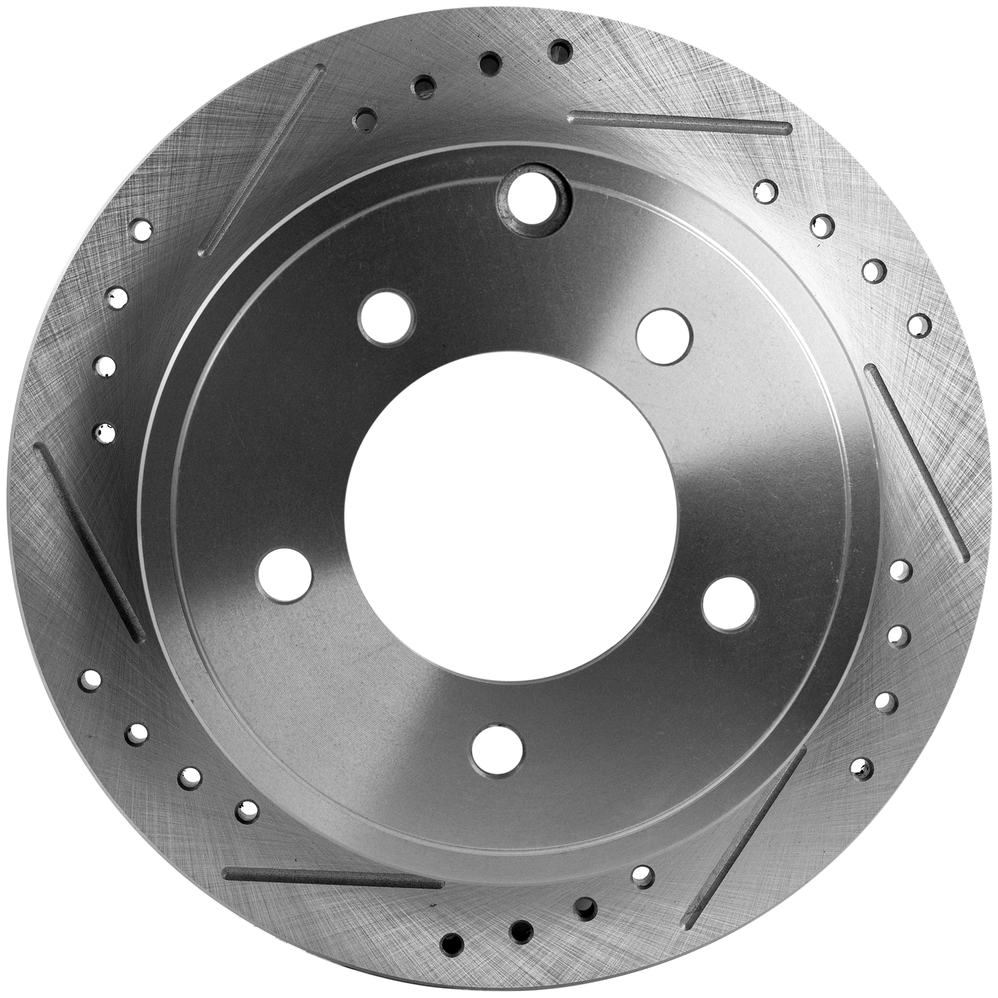 AM COMPASS PATRIOT 07-17 REAR BRAKE DISC RH=LH Cross Drilled and Slotted Solid 5 Lugs SKU STPJ27110008DRS OEM 43154-44725-53036-780457-88045
