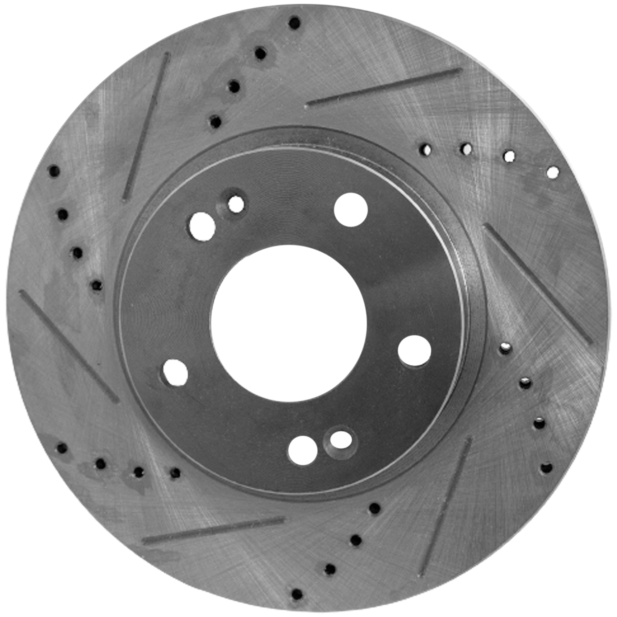AM FORTE FORTE KOUP 10-13 SOUL 10-11 FORTE5-12-13 FRONT BRAKE DISC RH=LH Cross drilled and Slotted Vented 5 Lugs SKU STPK27110004DRS OEM 31543-44689-0833406-850162-900