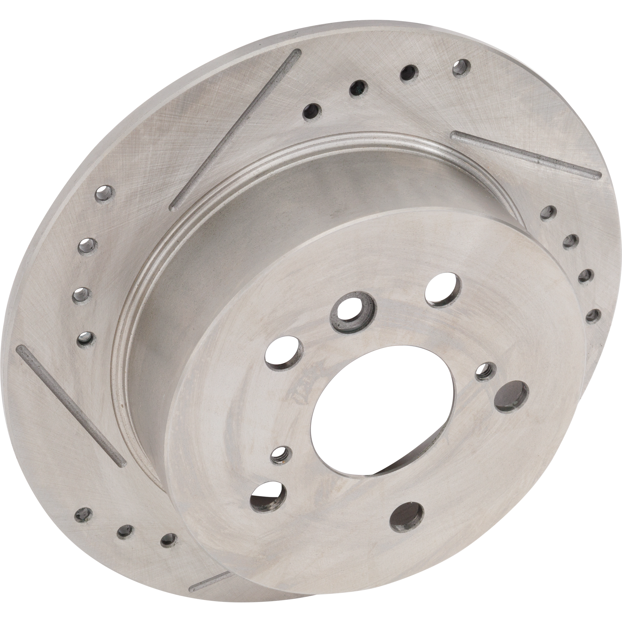 AM ES350-07-12 CAMRY 07-11 AVALON 08-12 REAR BRAKE DISC RH=LH Cross drilled and Slotted Solid 5 Lugs SKU STPL27110006DRS OEM 31433-44581-60389-145712-08331
