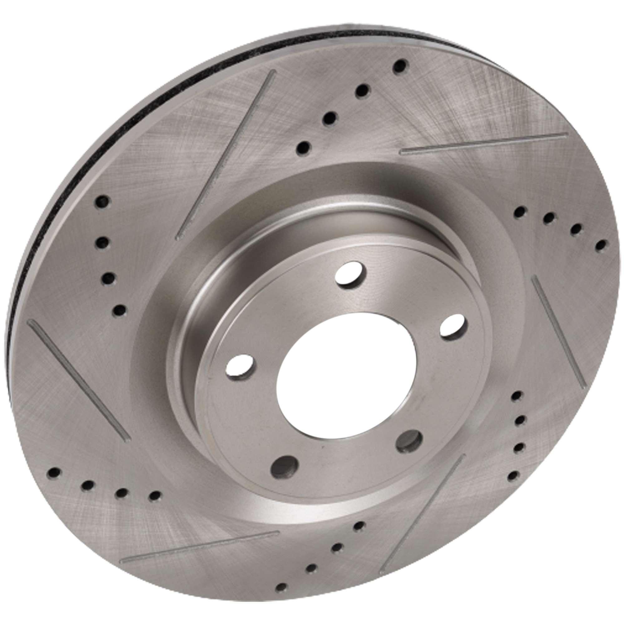 AM EDGE 07-14 MKX 07-15 FRONT BRAKE DISC RH=LH Cross drilled and Slotted SKU STPL27110042DRS