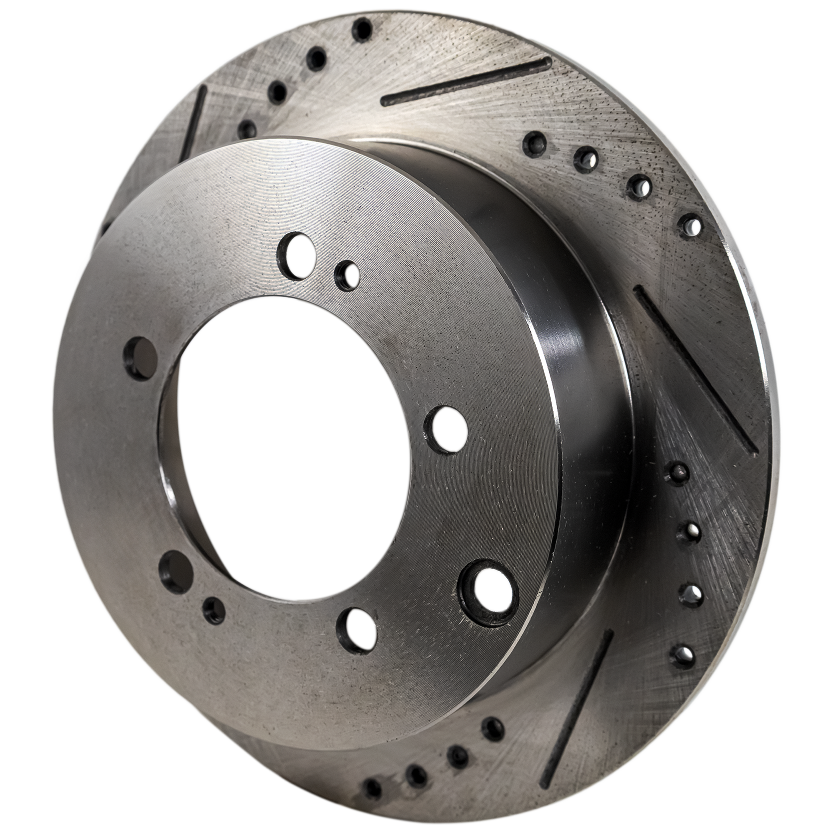 AM ECLIPSE 94-05 LANCER 04-06 REAR BRAKE DISC RH=LH Cross drilled and Slotted Solid 5 Lugs SKU STPM27110048DRS OEM 19870-31147-63600-76627-86506