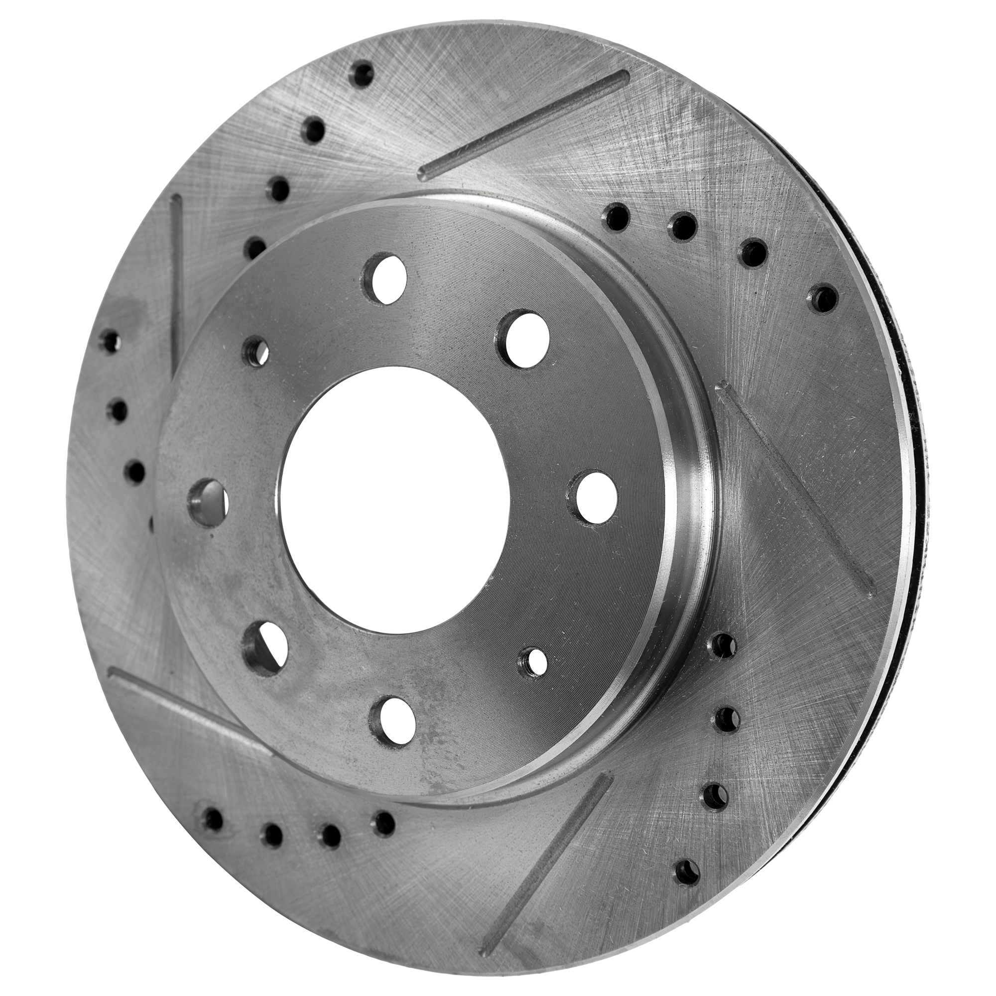 AM GALANT 88-98 LANCER 02-07 FRONT BRAKE DISC RH=LH Cross drilled and Slotted Vented 4 Lugs SKU STPM27110056DRS OEM 325-19333-19937-25364-3106