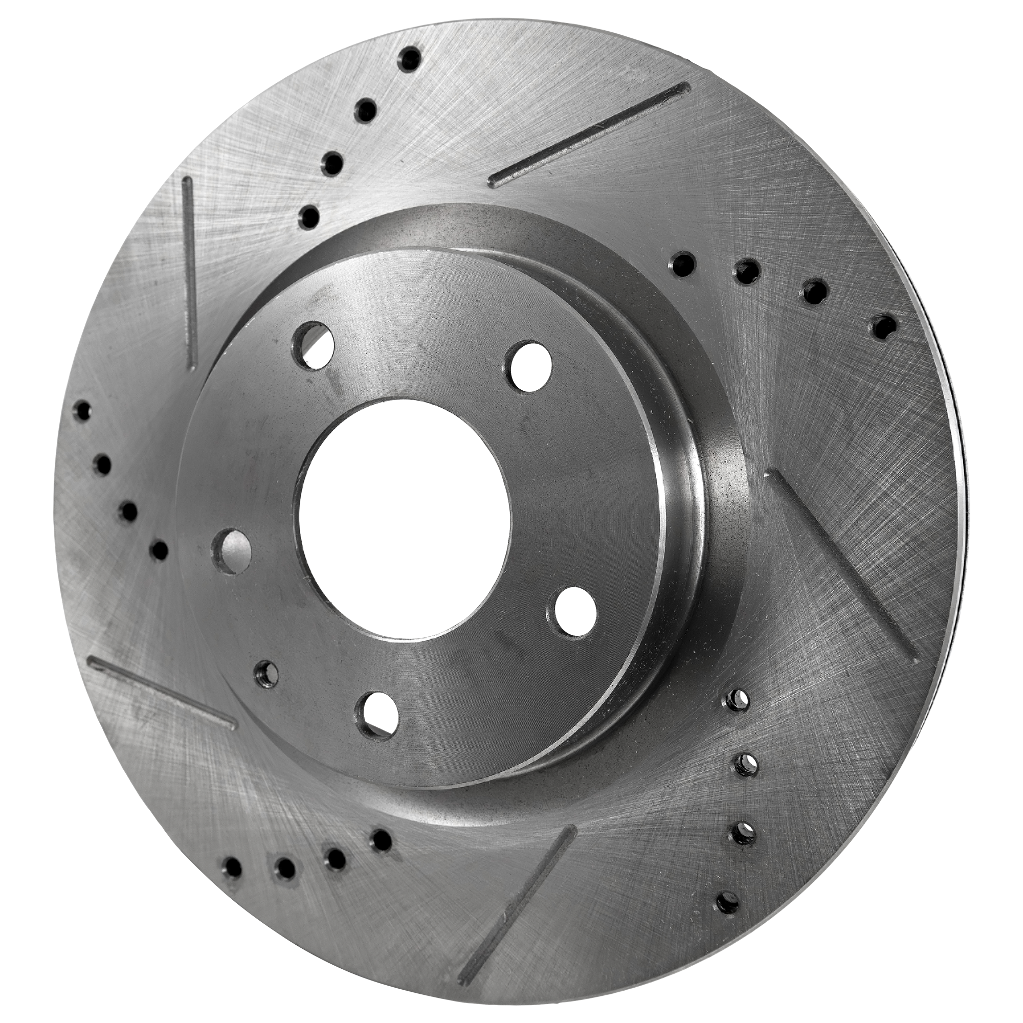 AM MAZDA 3-14-18 CX 3-16-21 FRONT BRAKE DISC RH=LH Cross drilled and Slotted SKU STPM27110069DRS OEM 44789-850421-60080052-981421R