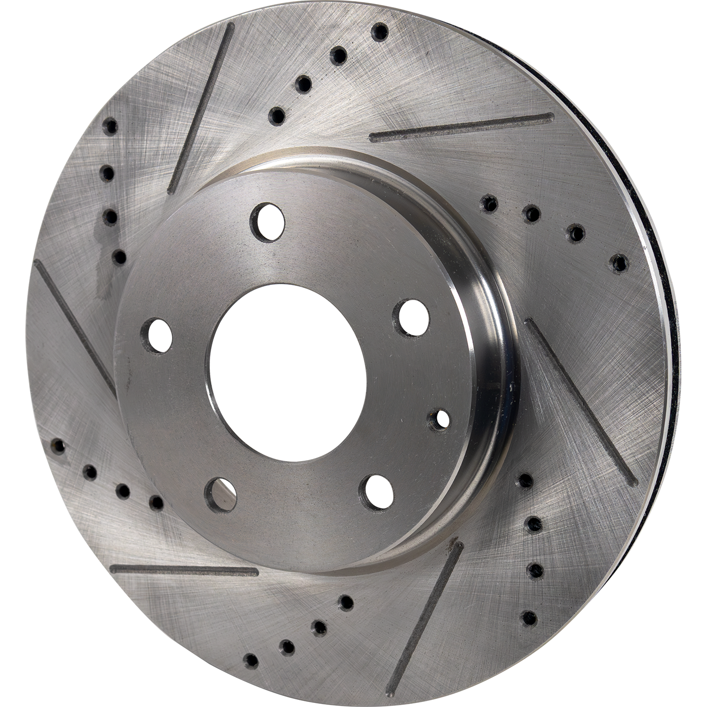 AM MAZDA 3-14-18 CX 3-16-21 FRONT BRAKE DISC RH=LH Cross drilled and Slotted SKU STPM27110070DRS OEM 44790-0833584-850422-60080053