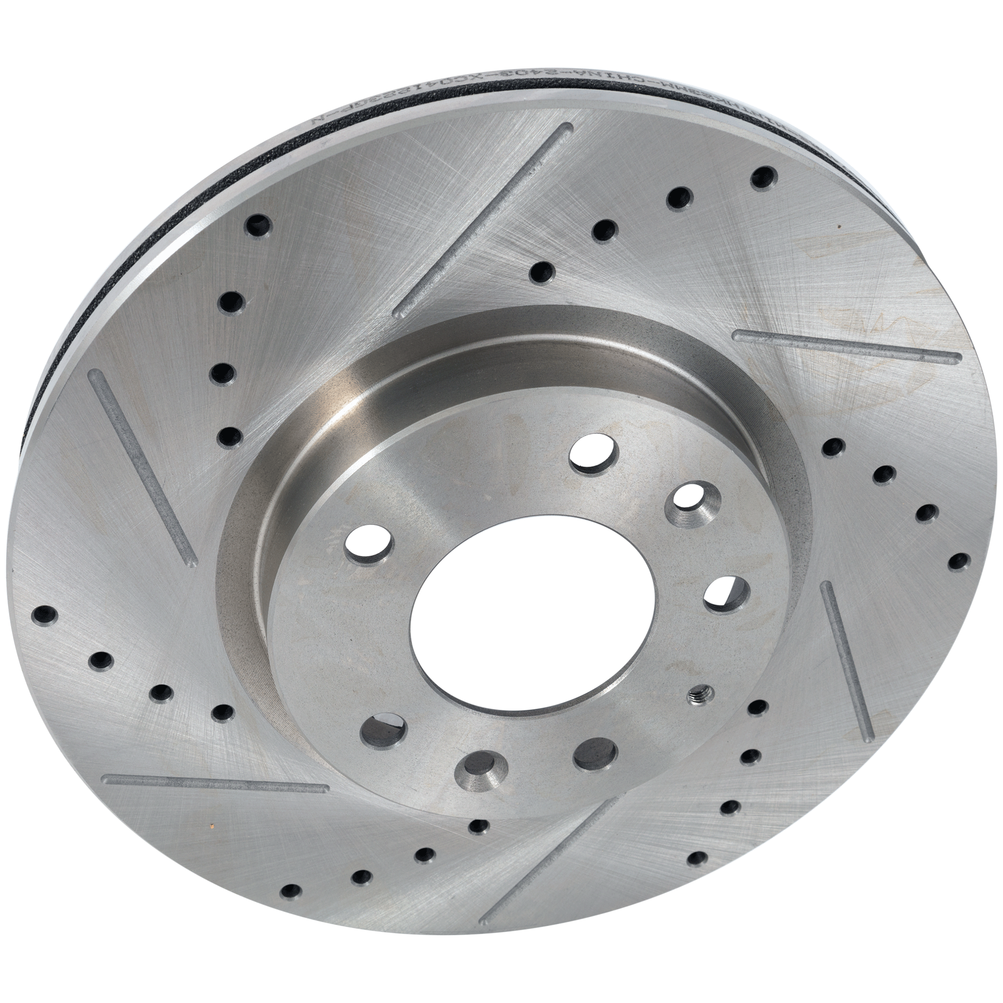 AM MAZDA 6-06-13 MKZ 07-12 FRONT BRAKE DISC RH=LH Cross drilled and Slotted SKU STPM27110074DRS OEM 42151-54142-145668-492745-6804