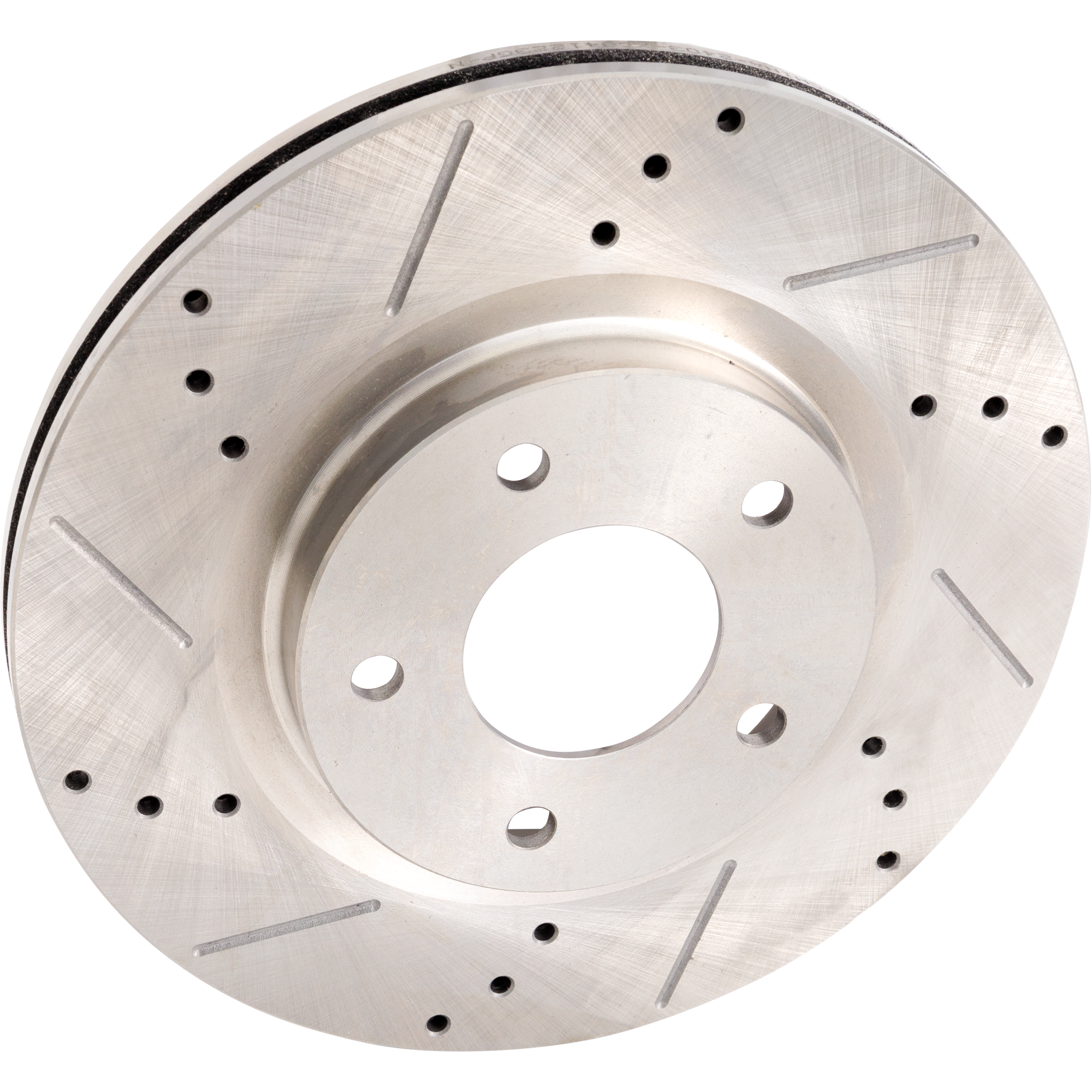 AM OUTLANDER 07-20 ECLIPSE CROSS 18-23 FRONT BRAKE DISC RH=LH Cross drilled and Slotted Vented 5 Lugs SKU STPM27110108DRS OEM 43153-53038-145706-780459-0833