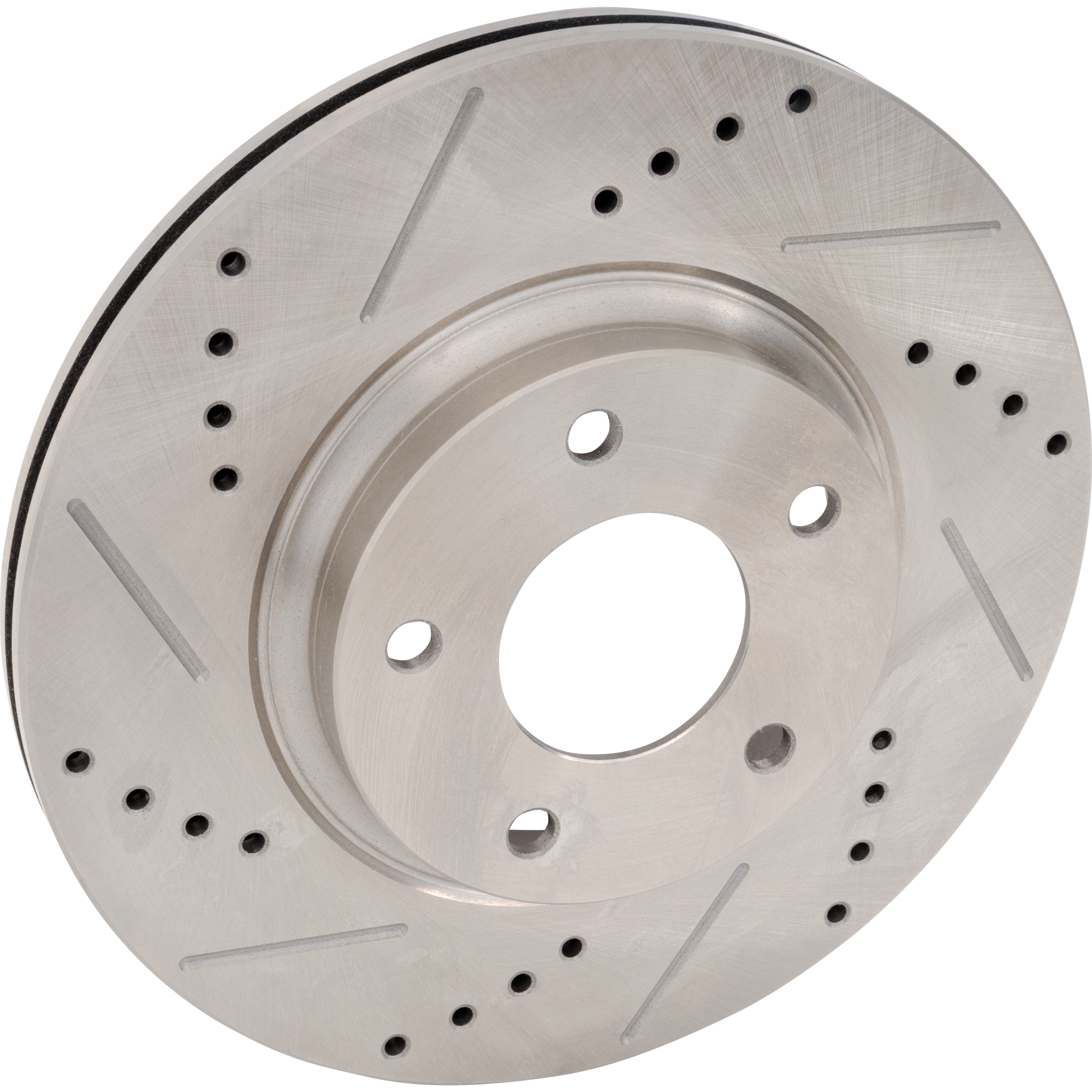 AM ALTIMA 02-06 I35-02-04 MAXIMA 02-03 FRONT BRAKE DISC RH=LH Cross drilled and Slotted Vented 5 Lugs SKU STPN27110014DRS