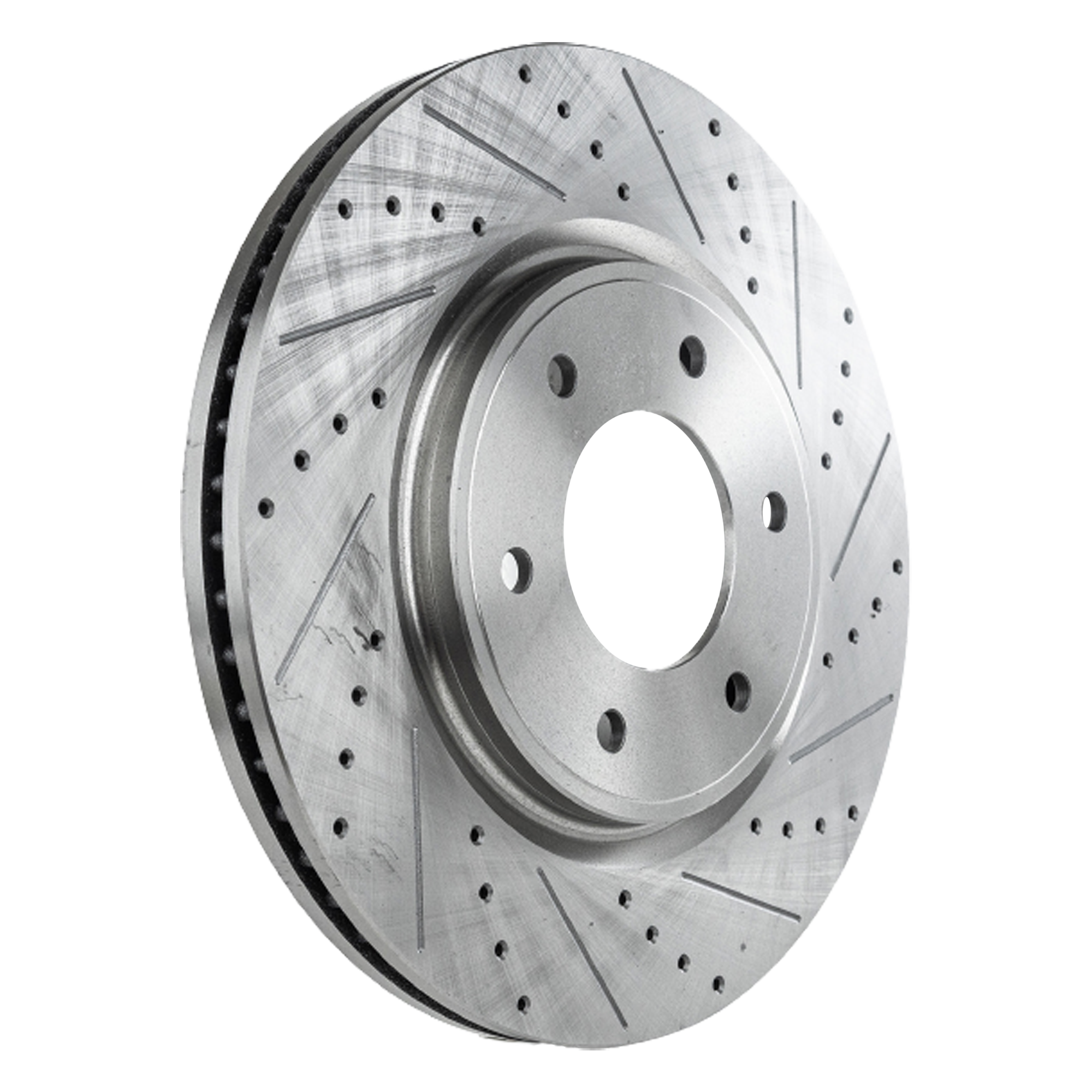 AM TITAN 07-23 ARMADA 08-19 QX56-08-10 FRONT BRAKE DISC RH=LH Cross drilled and Slotted Vented 6 Lugs SKU STPN27110054DRS OEM 31506-44617-0833325-850024-900