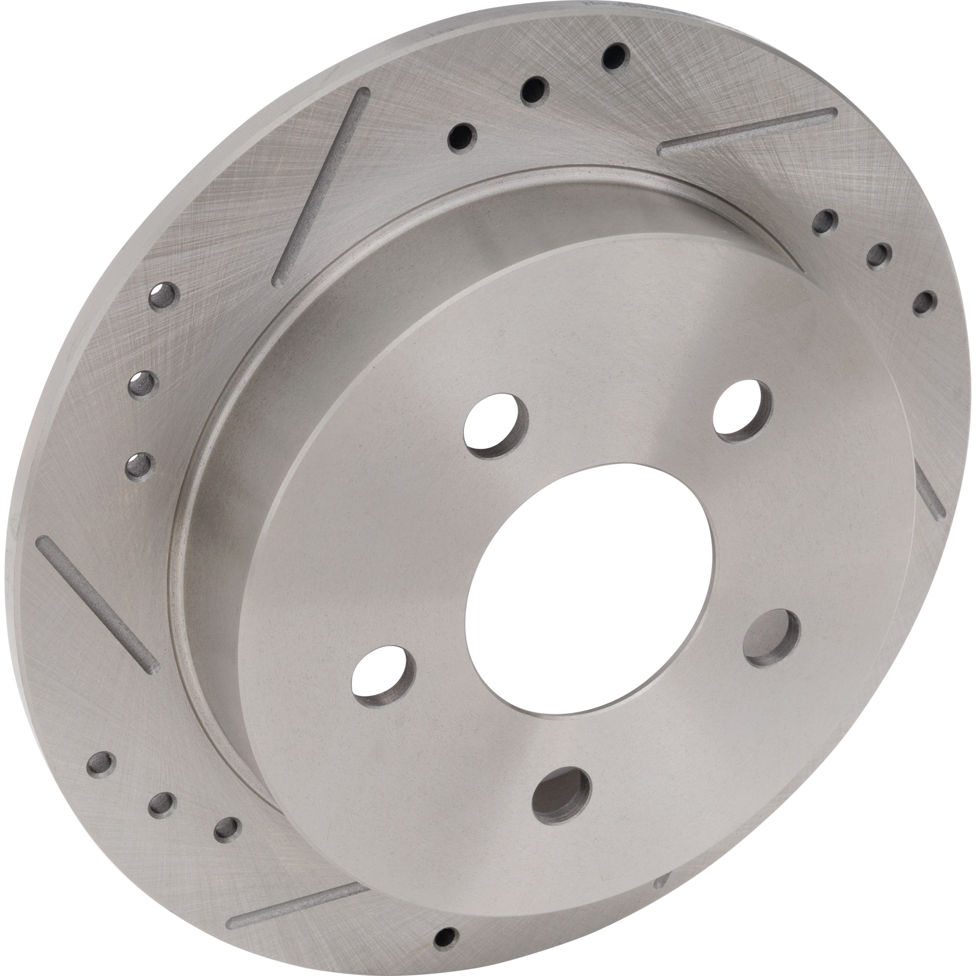 AM CENTURY 04-05 GRAND PRIX 97-03 GRAND AM 99-05 REAR BRAKE DISC RH=LH Cross drilled and Slotted Solid 5 Lugs SKU STPP27110015DRS OEM 19854-55039-56629-65920-101706