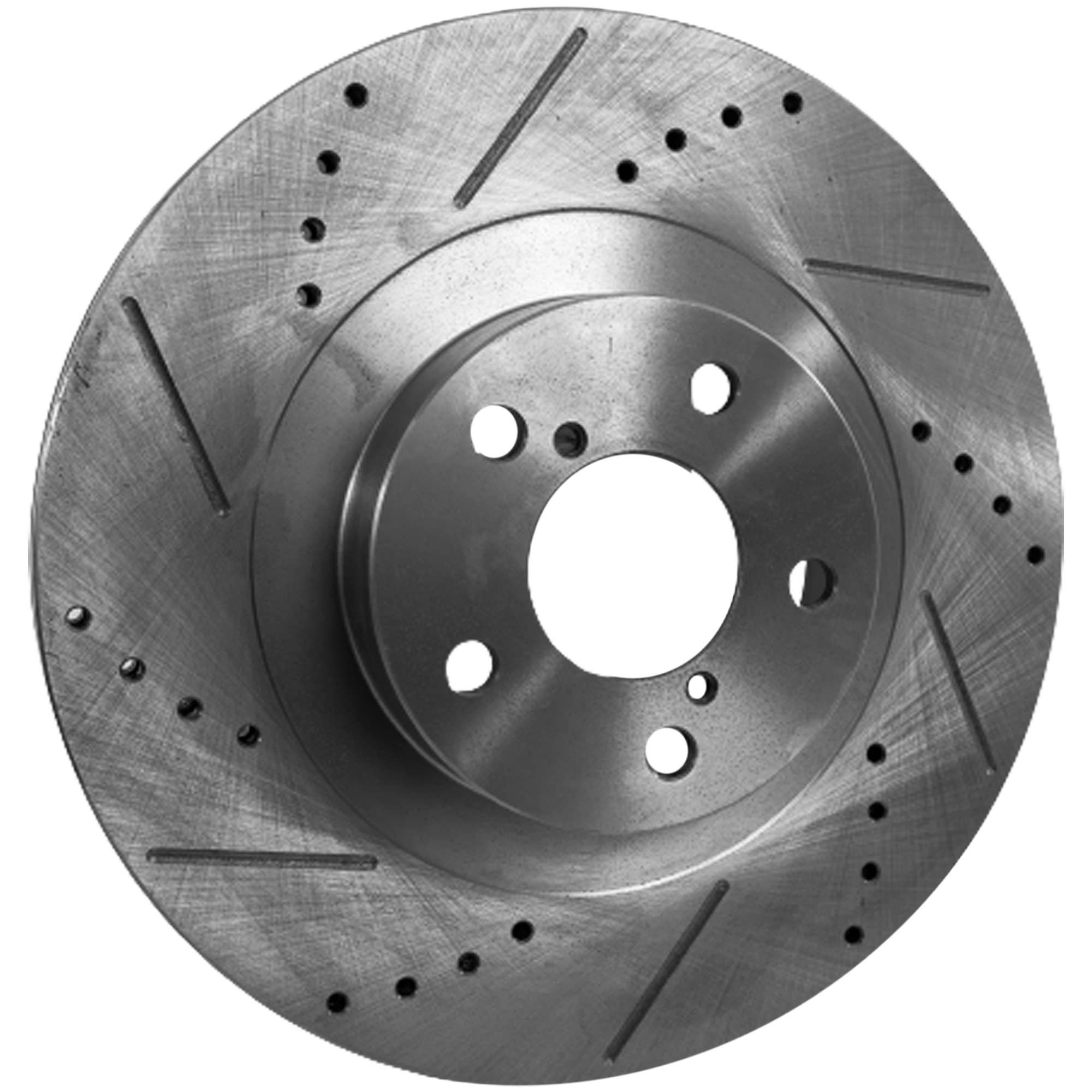 AM BAJA 04-06 BRZ 13-20 FRONT BRAKE DISC RH=LH Cross drilled and Slotted SKU STPS27110004DRS OEM 31407-44306-145657-0833078-083