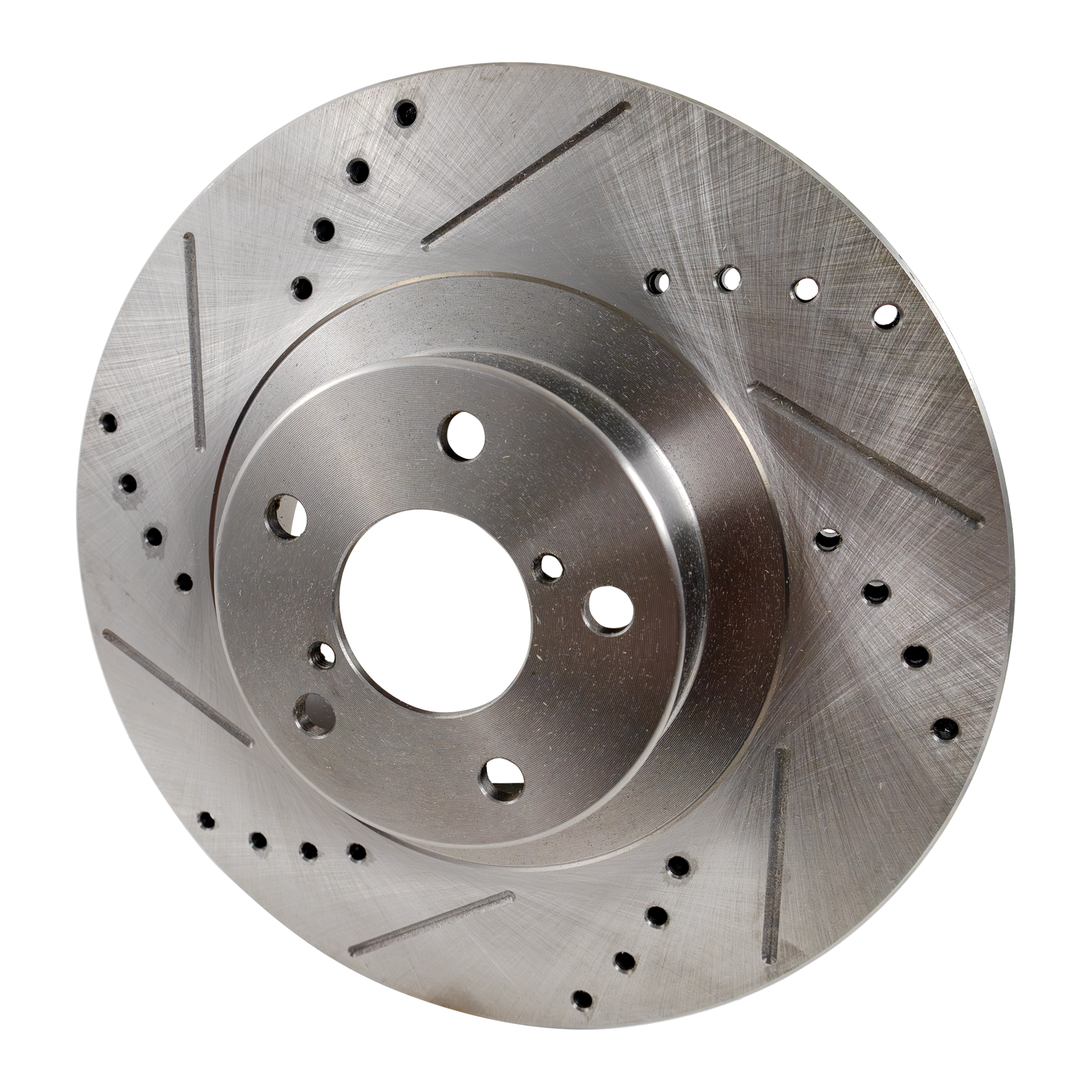 AM IMPREZA 02-08 FRONT BRAKE DISC RH=LH Cross drilled and Slotted SKU STPS27110014DRS OEM 19356-34203-145406-980141-4888