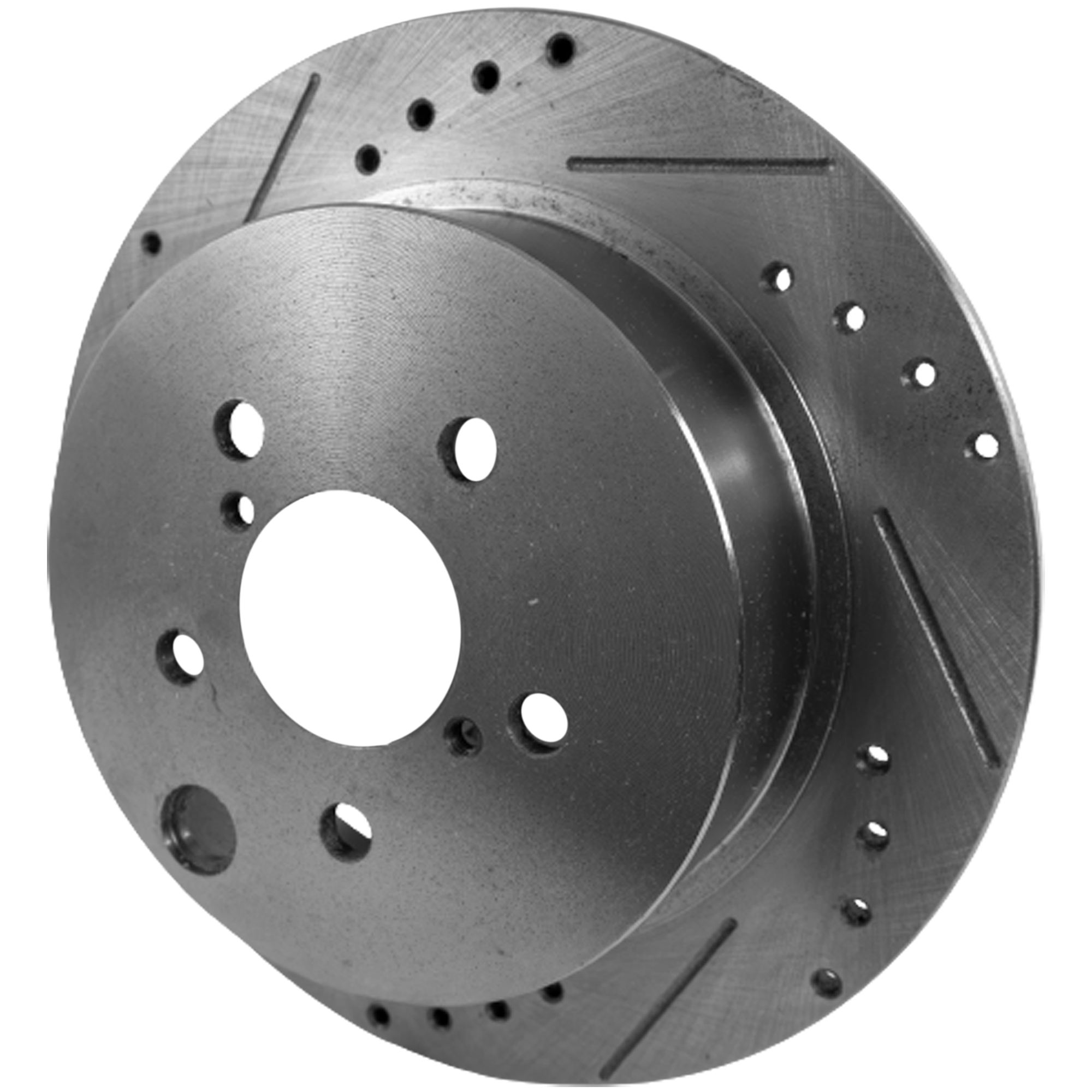 AM CROSSTREK 16-23 IMPREZA 12-22 REAR BRAKE DISC RH=LH Cross drilled and Slotted SKU STPS27110018DRS OEM 44750-850324-980962-60013025-4