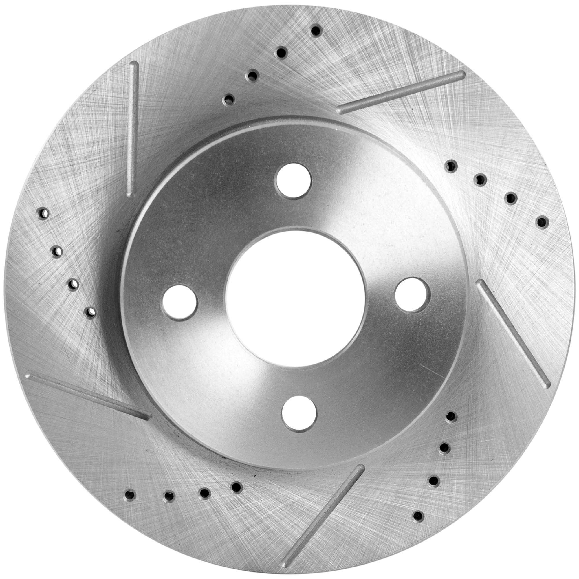 AM ION 03-07 COBALT 05-10 G5-07-10 FRONT BRAKE DISC RH=LH Cross drilled and Slotted SKU STPS27110019DRS OEM 19344-41250-55083-55152-145419