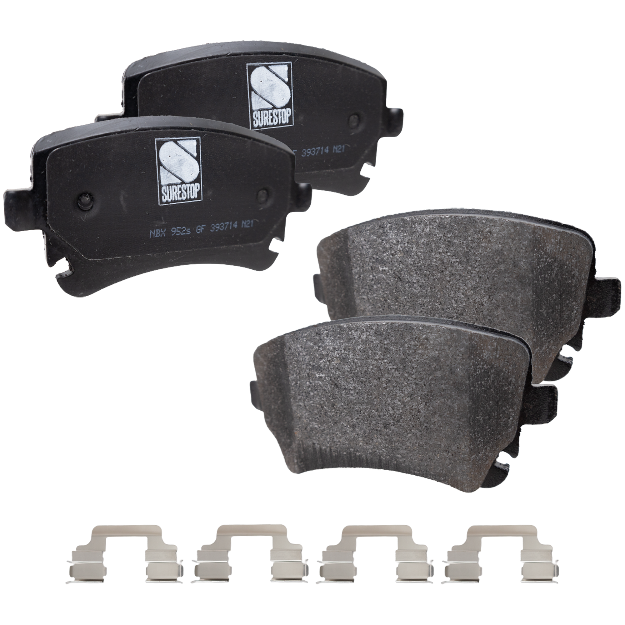 AM RS6-03-03 A6 QUATTRO 05-11 REAR BRAKE PAD SET 2 Wheel Set SKU STPSSCP1018 OEM 3D0698451A 4B3698451-4B3698451