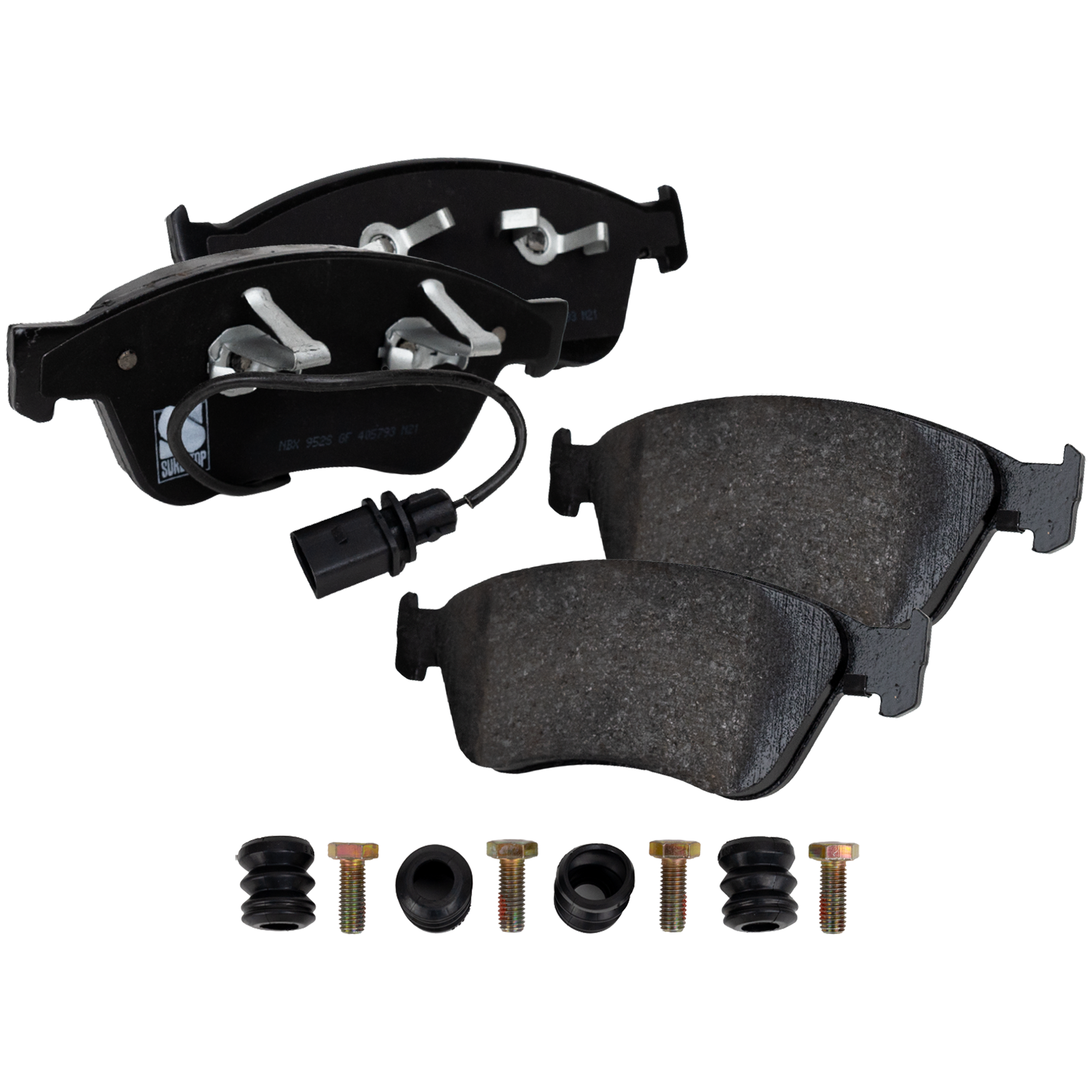 AM A8 QUATTRO 04-05 PHAETON 04-06 FRONT BRAKE PAD SET 2 Wheel Set SKU STPSSCP1024 OEM 4E0698151