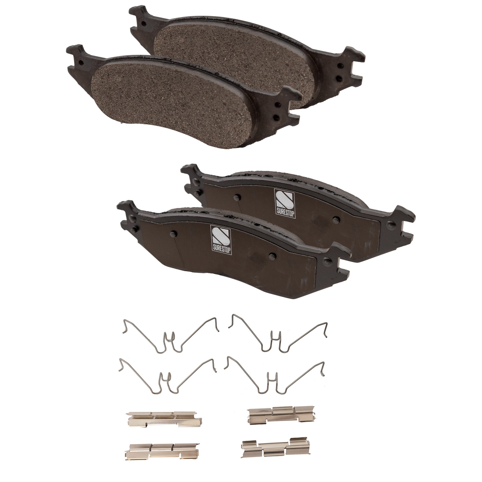 AM E 150-03-06 E 150 CLUB WAGON 03-05 FRONT BRAKE PAD SET 2 Wheel Set SKU STPSSCP1045 OEM 4C2Z2001AA