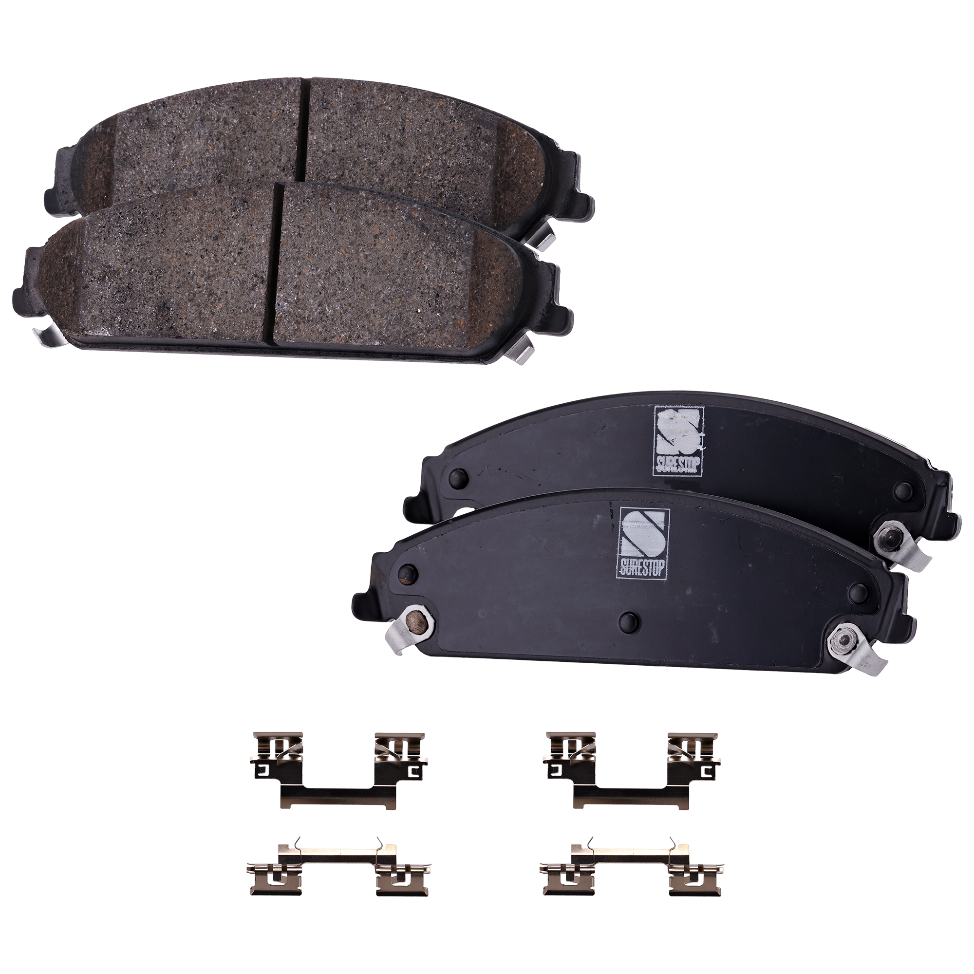 AM MAGNUM 05-08 CHALLENGER 11-20 FRONT BRAKE PAD SET 2 Wheel Set SKU STPSSCP1058 OEM 5137666AA 5142558AA 5175208AA
