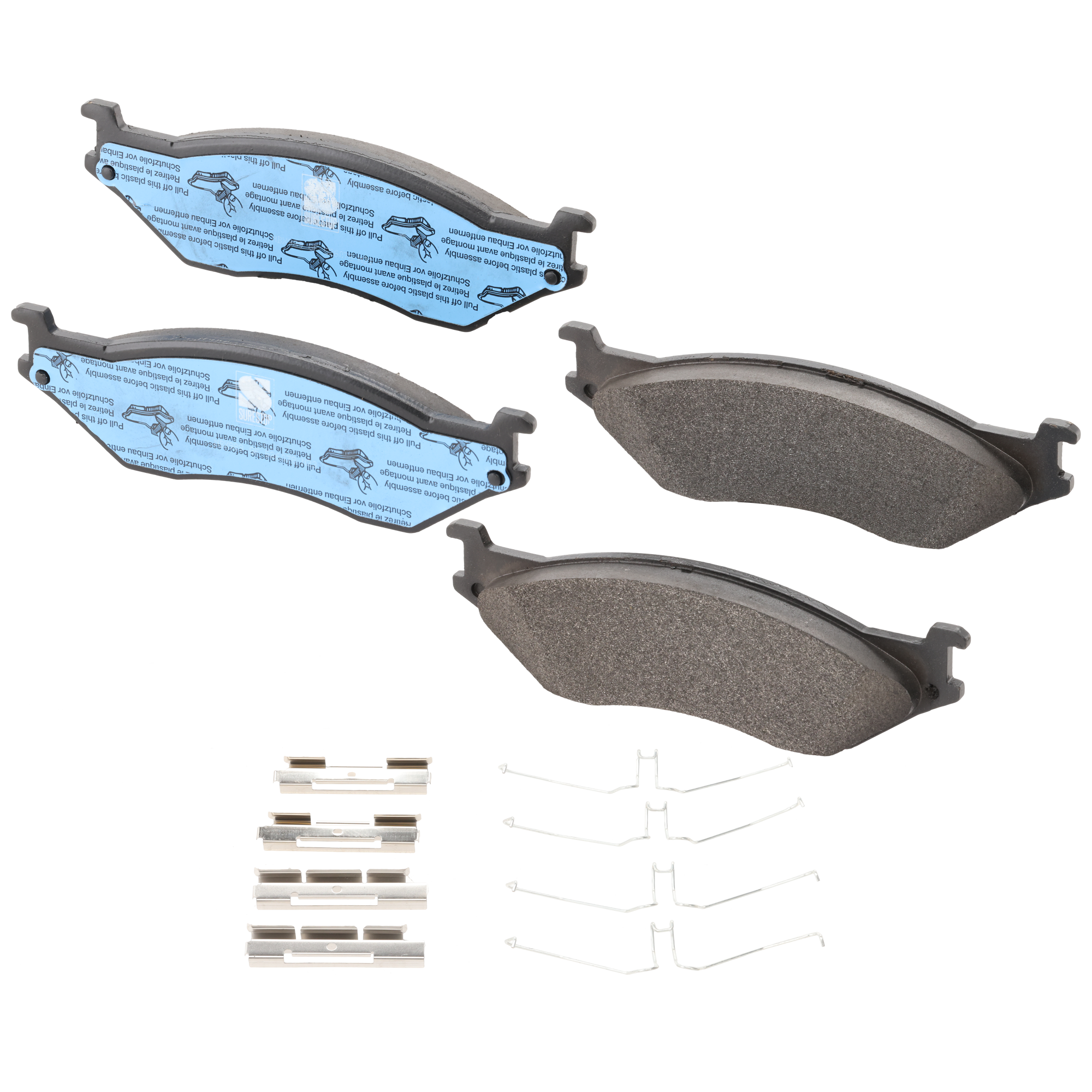 AM F 450 F 550 SUPER DUTY 05-16 FRONT OR REAR BRAKE PAD SET 2 Wheel Set SKU STPSSCP1066 OEM 5C3Z2001BA 5C3Z2001BB 6051200C