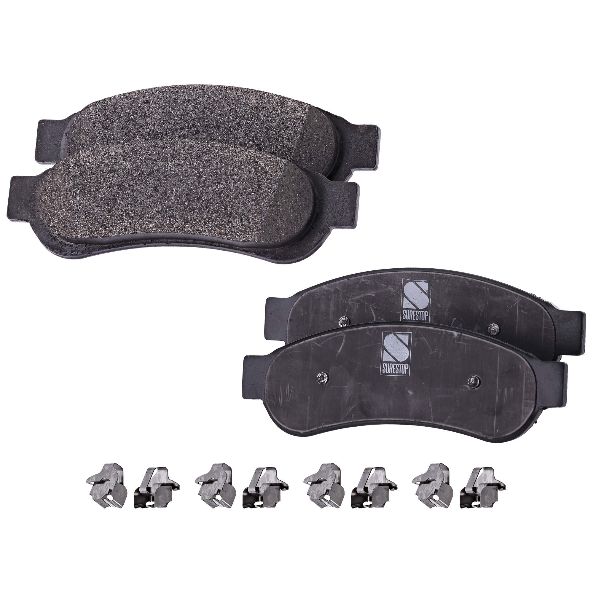 AM F 350 SUPER DUTY 05-10 F 250 SUPER DUTY 08-08-10-10 REAR BRAKE PAD SET 2 Wheel Set SKU STPSSCP1067 OEM 5C3Z2200BA 5C3Z2200BB