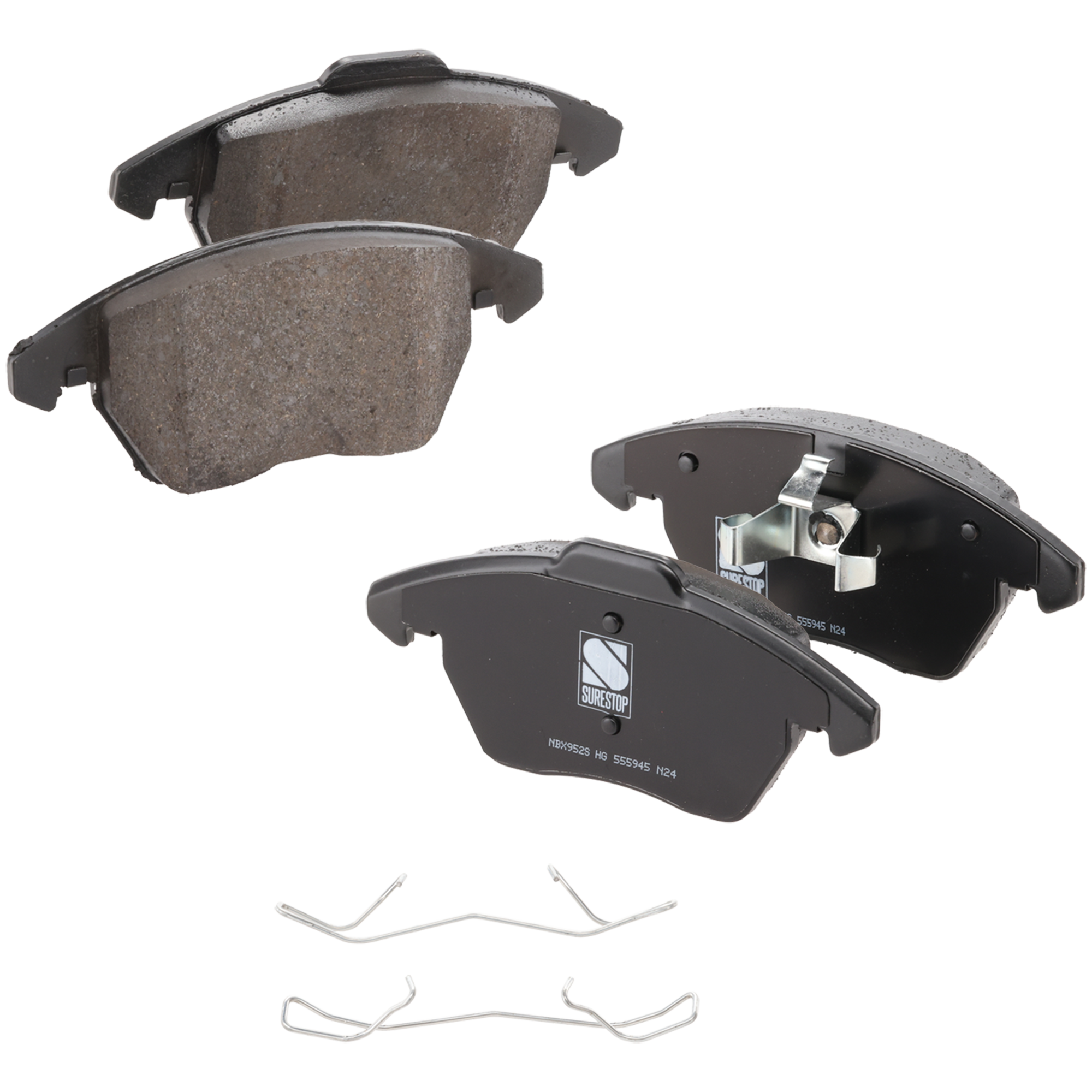 AM JETTA 10-18 BEETLE 12-19 FRONT BRAKE PAD SET 2 Wheel Set SKU STPSSCP1107 OEM 1609987980-425260-425323-42534