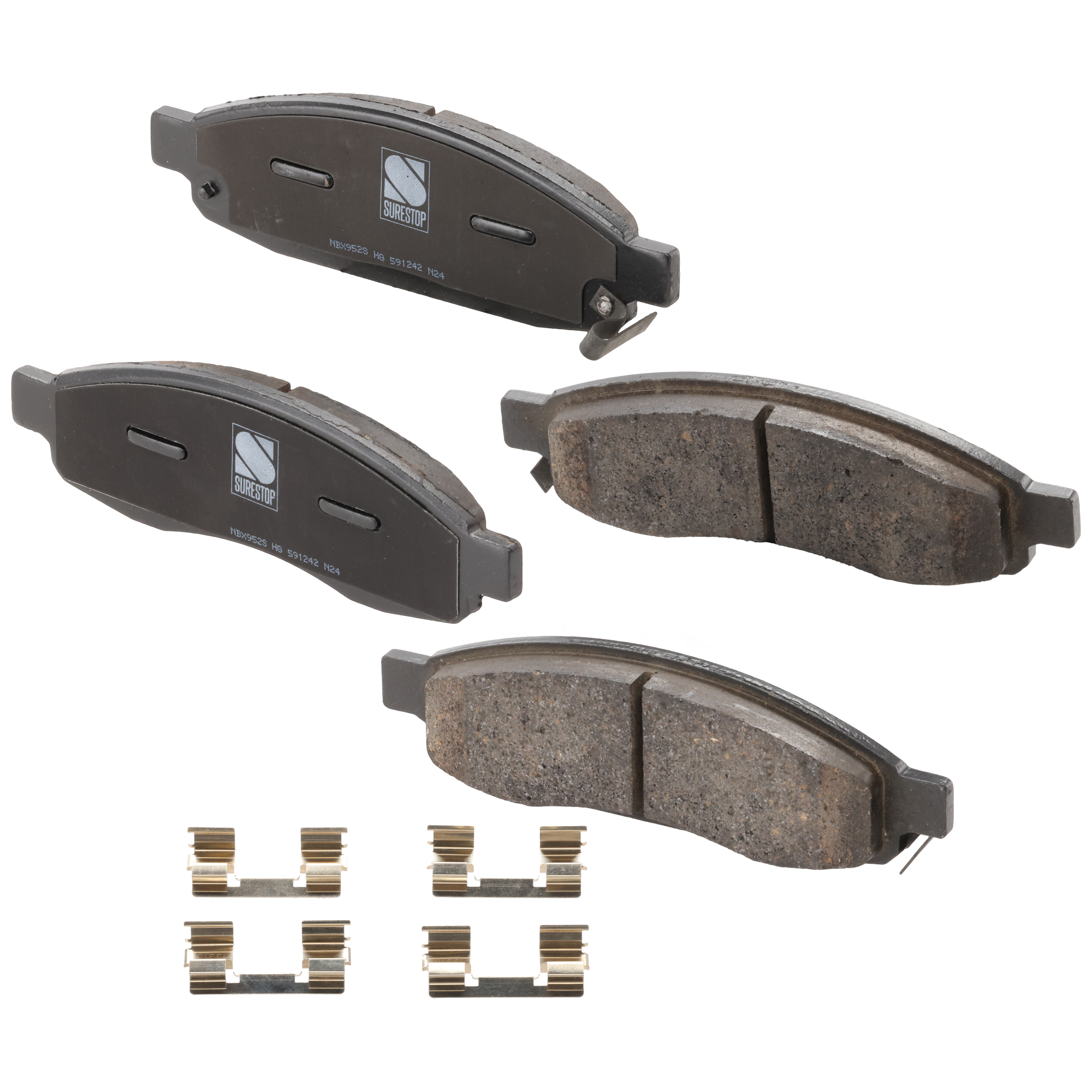 AM TITAN 05-07 QX56-05-06 ARMADA 06-06 FRONT BRAKE PAD SET 2 Wheel Set SKU STPSSCP1183 OEM 41060ZC025-41060ZC026-41060ZC0