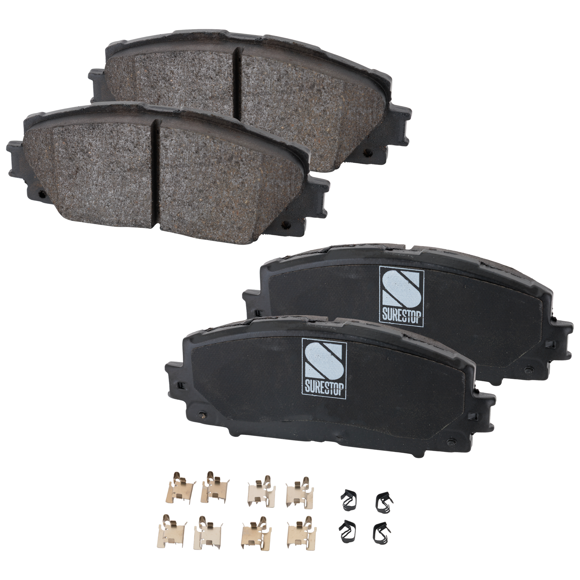AM PRIUS 10-22 CT200H 11-17 FRONT BRAKE PAD SET 2 Wheel Set SKU STPSSCP1184A OEM 0446547060-0446547070-04465470