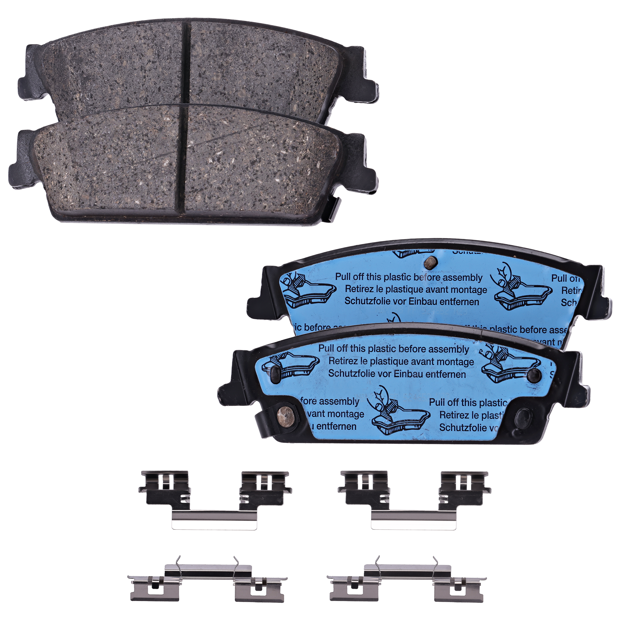 AM SILVERADO 1500-07-13 TAHOE 07-14 REAR BRAKE PAD SET 2 Wheel Set SKU STPSSCP1194 OEM 15792633-15945636-19159252-193