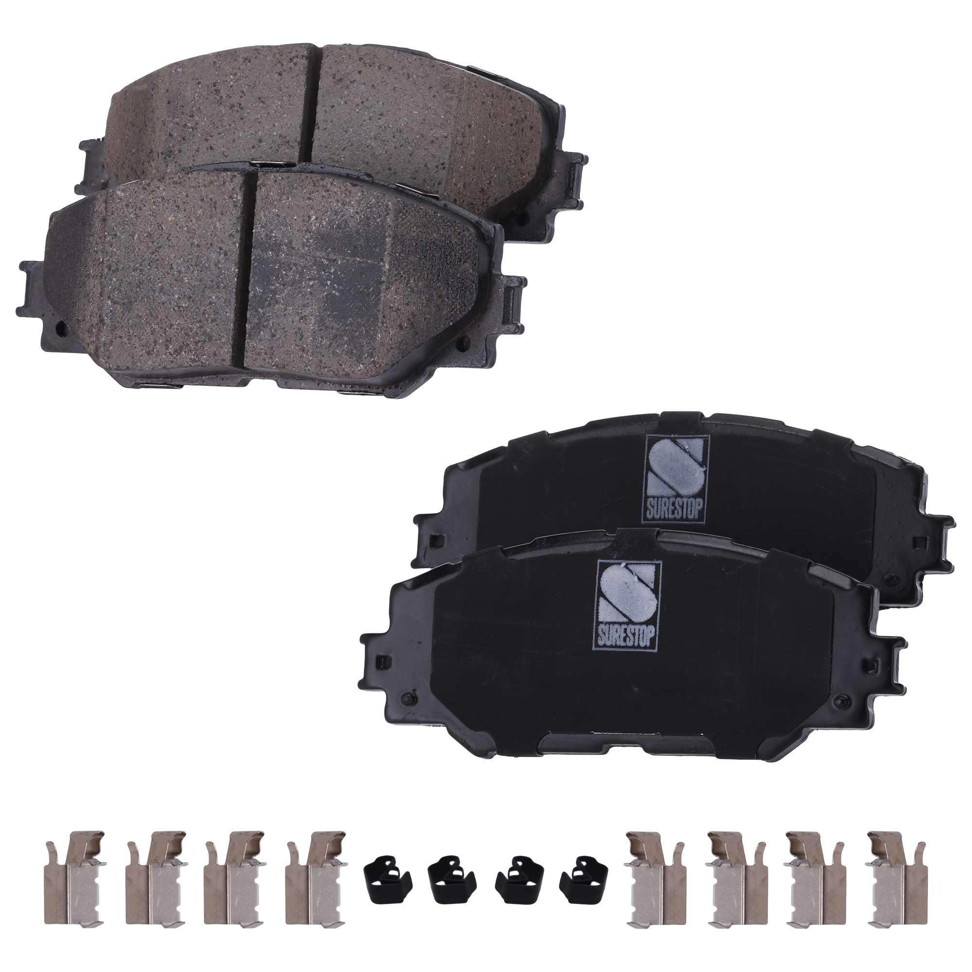 AM COROLLA 09-19 RAV4-09-18 FRONT BRAKE PAD SET 2 Wheel Set SKU STPSSCP1210 OEM 0446502220-0446502240-044650R0