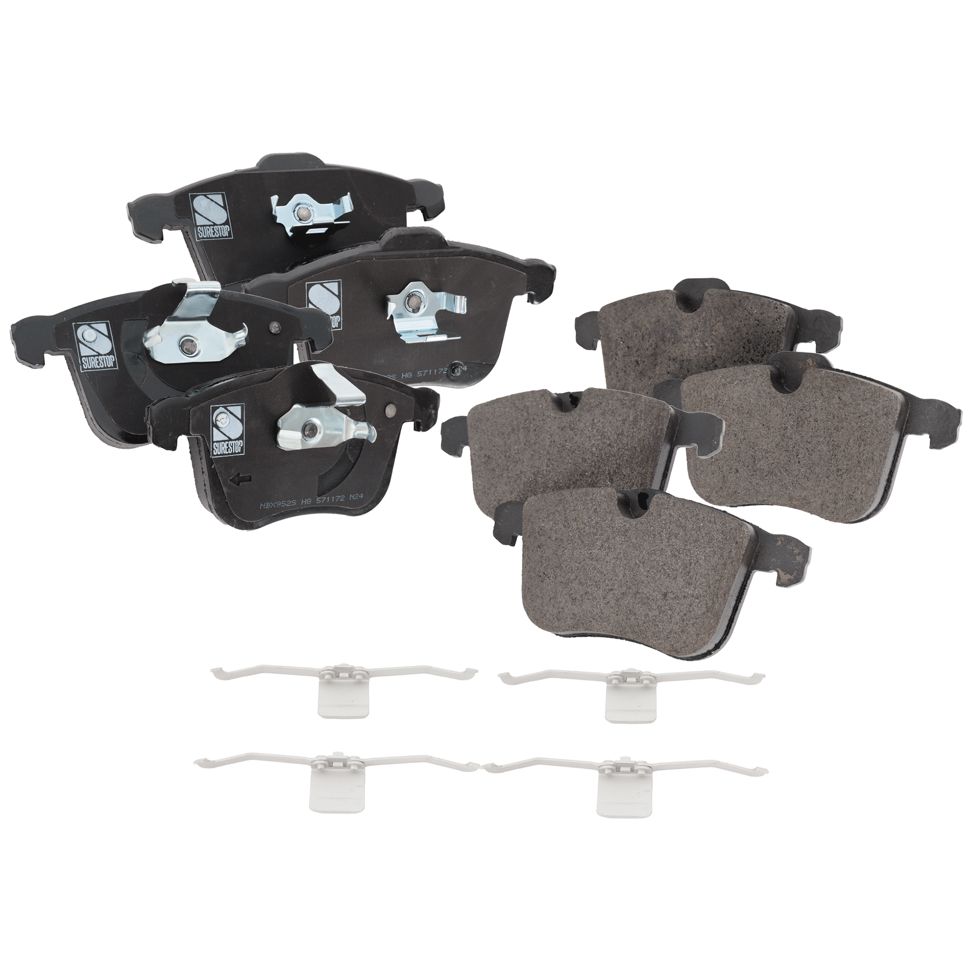 AM SAAB 9-3-03-11 BRAKE PAD SET Front 2 Wheel Set SKU STPSSCP1257 OEM 12802167-93166941-93188113-931