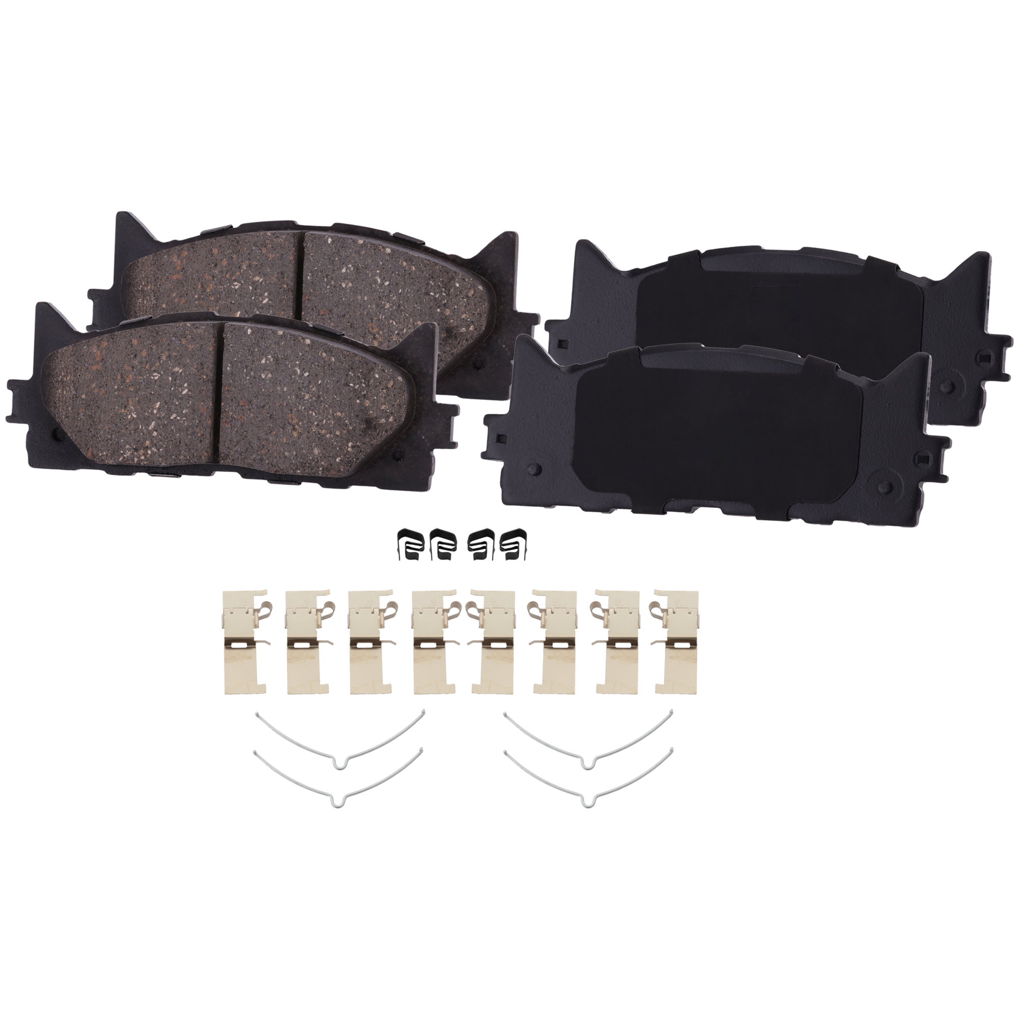 AM ES350-07-18 FRONT BRAKE PAD SET 2 Wheel Set FWD SKU STPSSCP1293 OEM 0446506070-0446506100-04465070