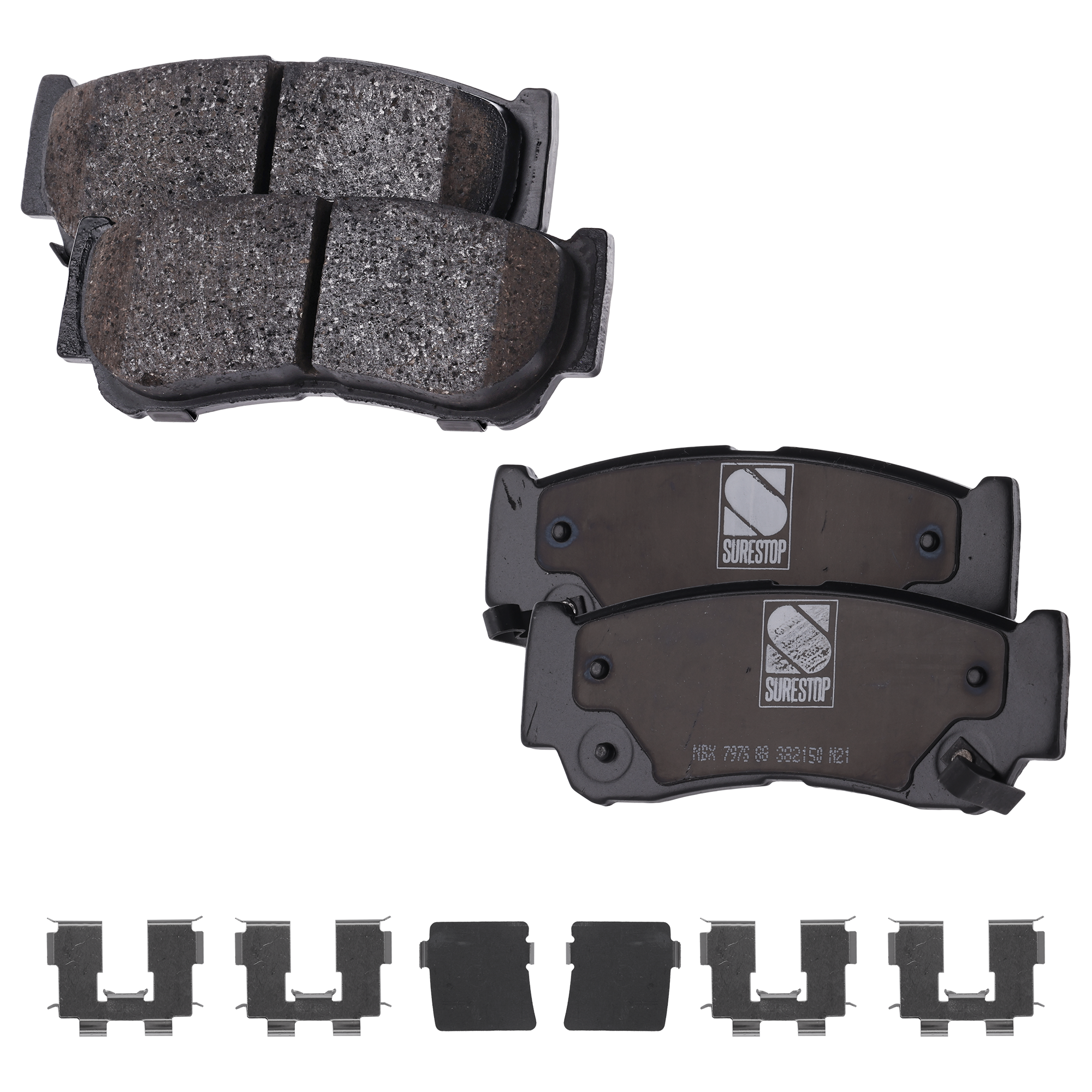 AM SANTA FE 07-09 REAR BRAKE PAD SET 2 Wheel Set SKU STPSSCP1297 OEM 583022BA00-583022BA40