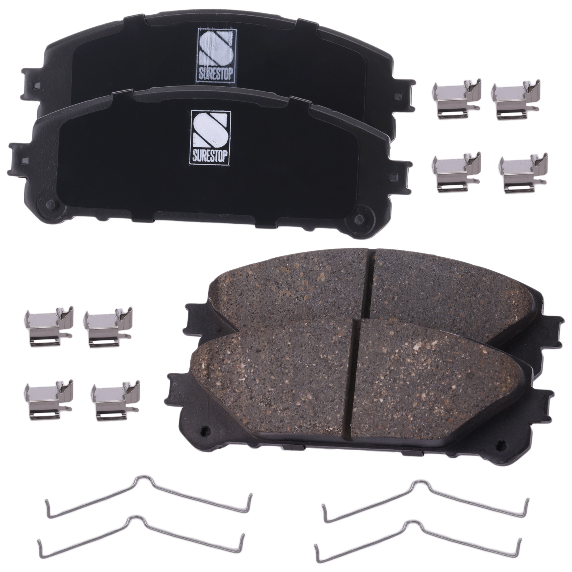 AM HIGHLANDER 08-19 RX450H 10-22 FRONT BRAKE PAD SET 2 Wheel Set SKU STPSSCP1324 OEM 0446502500-0446502560-044650E0