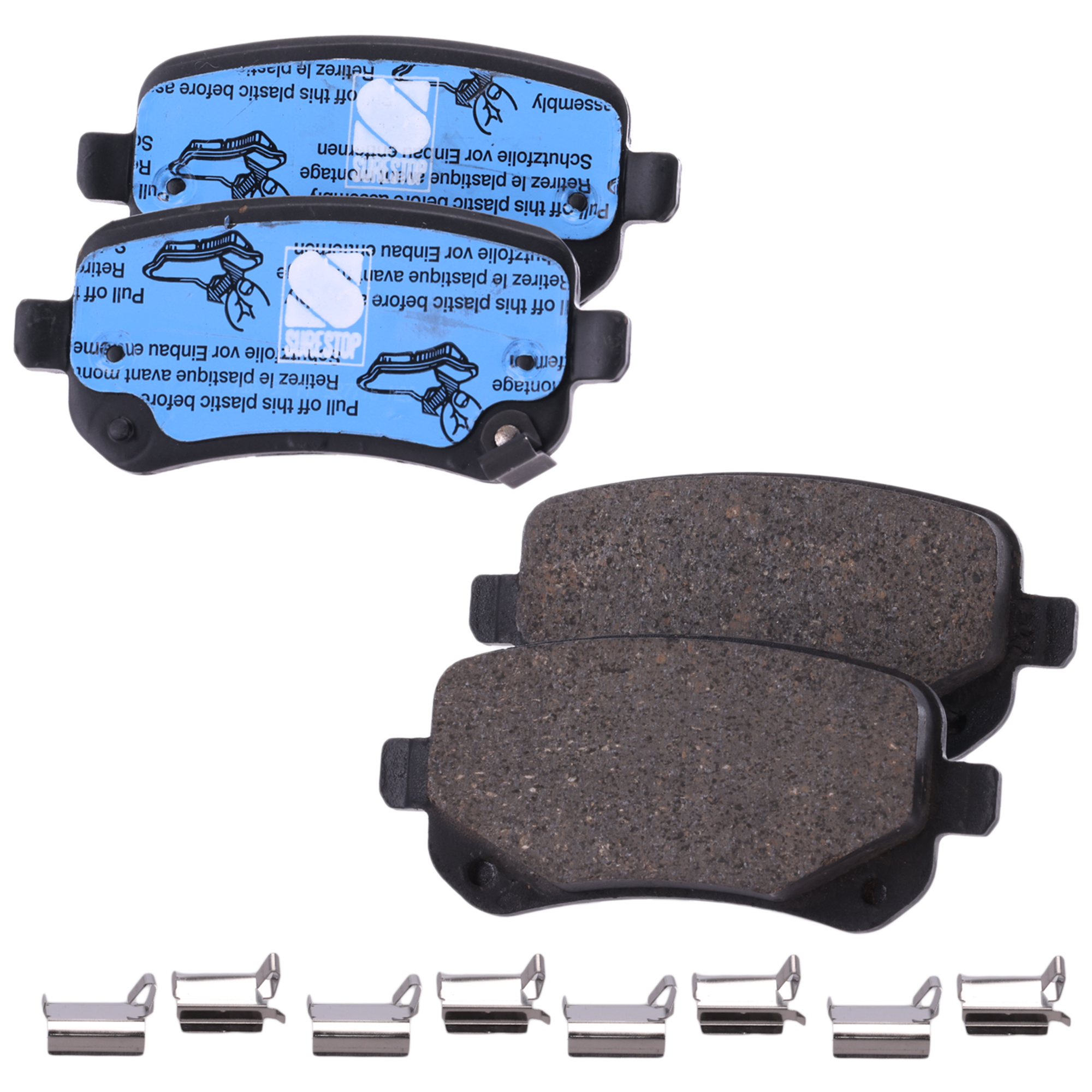 AM GRAND CARAVAN 08-12 ROUTAN 09-12 REAR BRAKE PAD SET 2 Wheel Set SKU STPSSCP1326 OEM 68029887AA 68029887AB 68044761