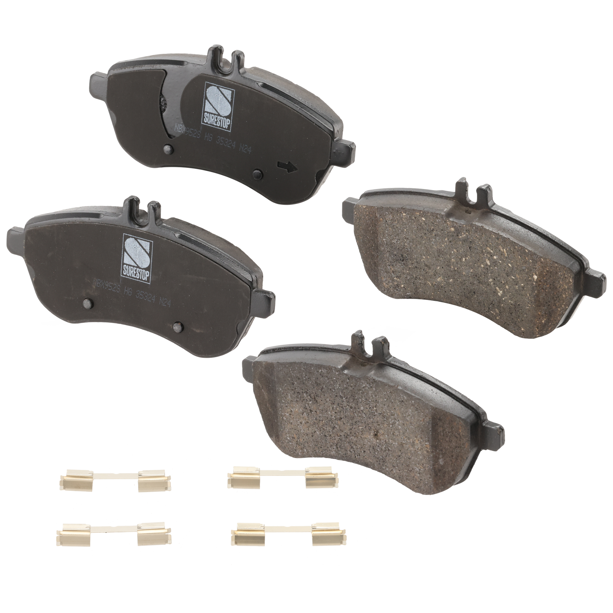 AM C300-08-12 C250-12-15 SLK250-12-15 FRONT BRAKE PAD SET 2 Wheel Set SKU STPSSCP1340 OEM 0054200820-0054201220-00542015