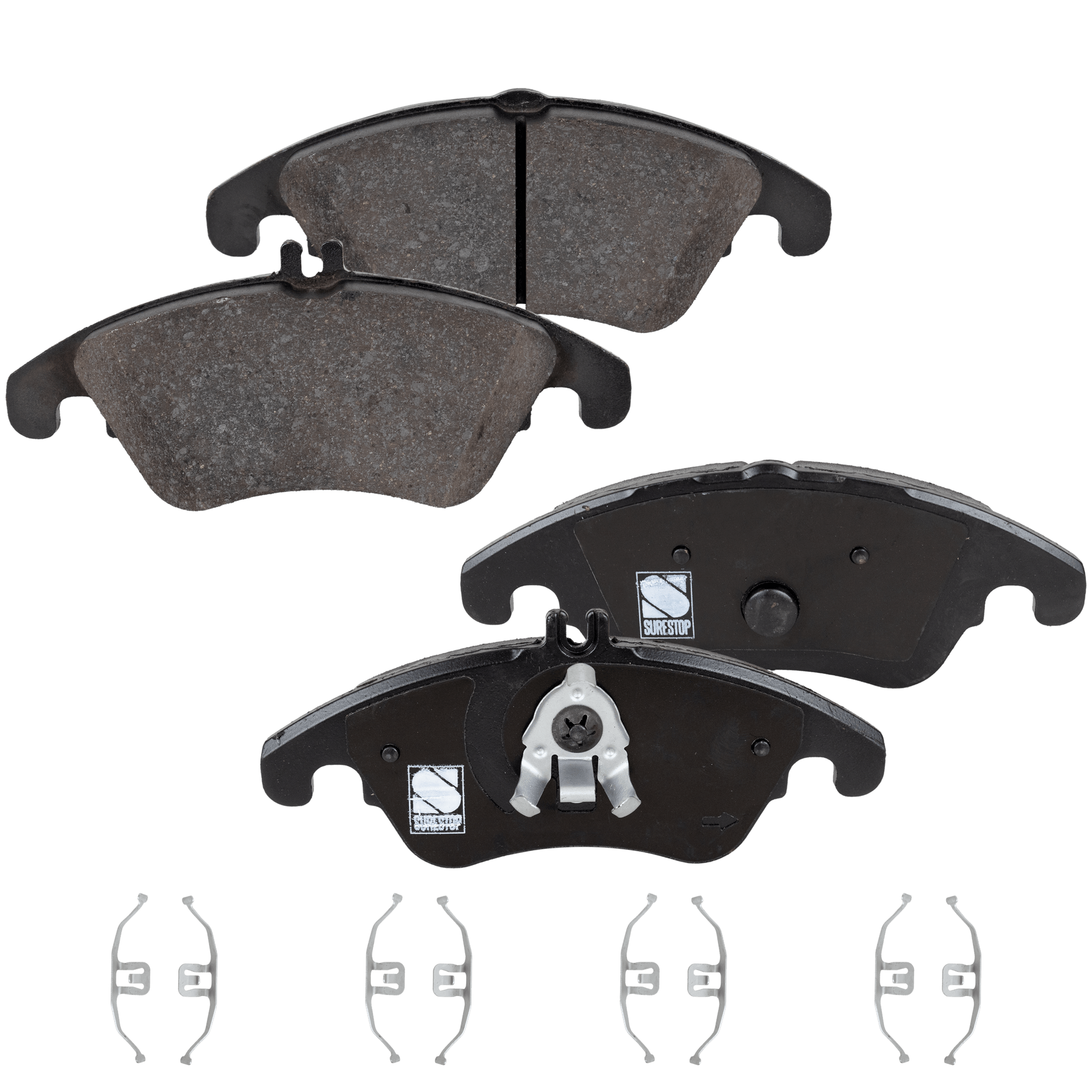AM C350-08-15 E350-10-16 E400-13-17 FRONT BRAKE PAD SET 2 Wheel Set SKU STPSSCP1342 OEM 0054201020-0054201320-00642028