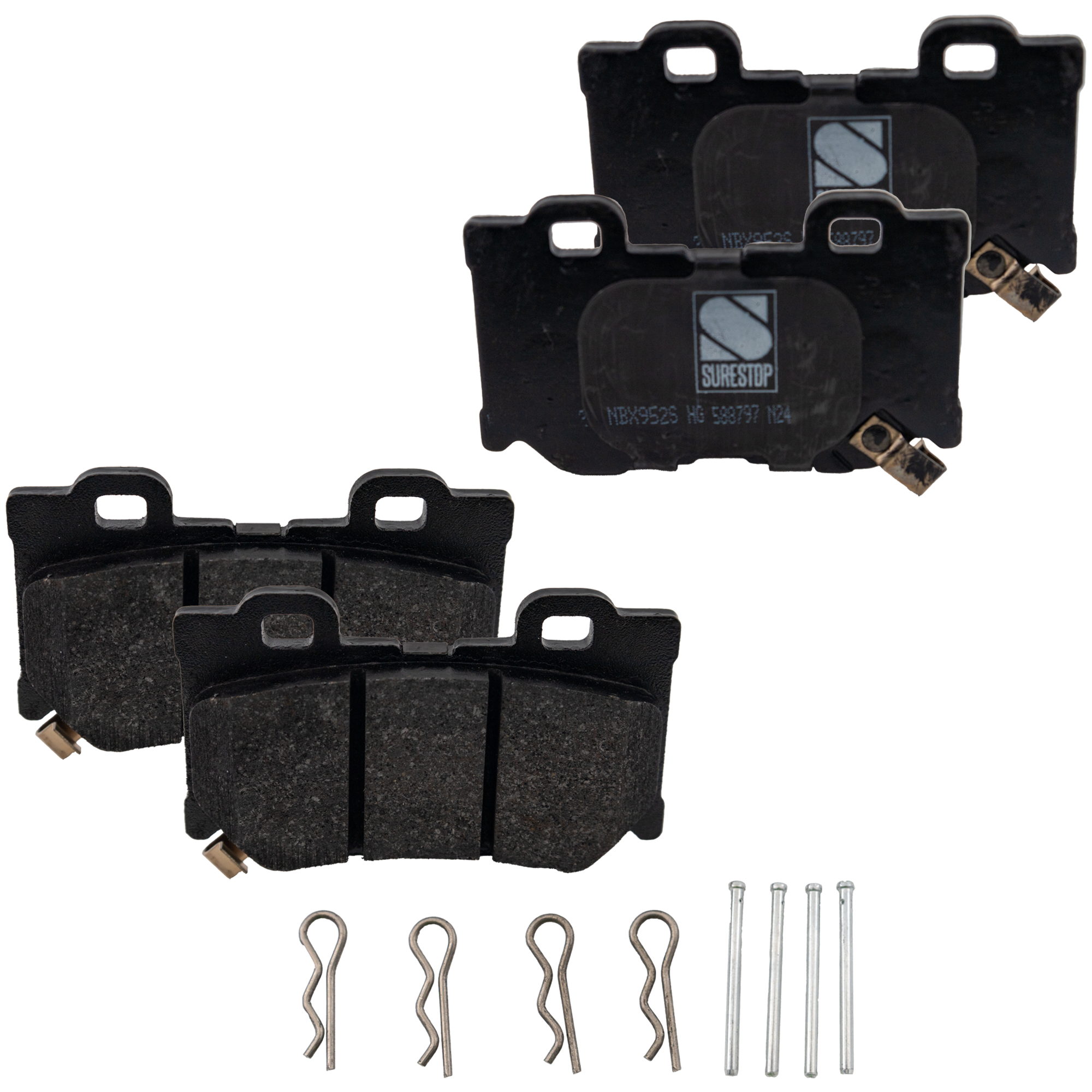 AM G37-08-13 Q50-14-20 REAR BRAKE PAD SET 2 Wheel Set SKU STPSSCP1347 OEM D40604GH0A D4060JL00A D4060JL0