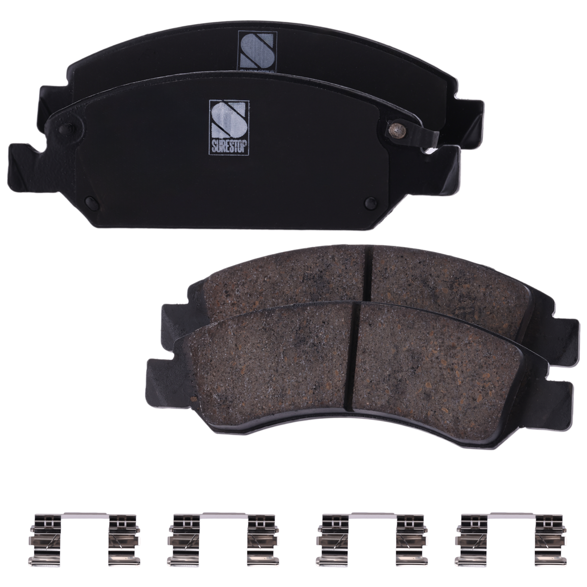 AM SILVERADO SIERRA 1500-05-13 TAHOE 08-20 FRONT BRAKE PAD SET 2 Wheel Set SKU STPSSCP1363 OEM 19257667-22742382-23135915-234