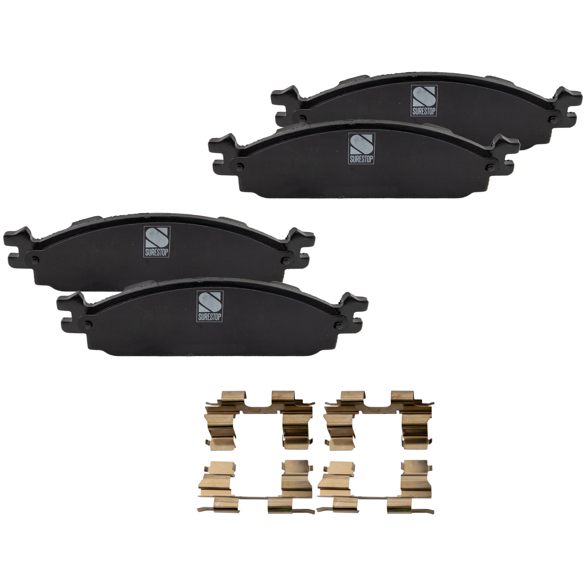 AM FLEX MKS 09-10 FRONT BRAKE PAD SET 2 Wheel Set SKU STPSSCP1376 OEM 8A8Z2001A AG1Z2001A AG1Z2001C