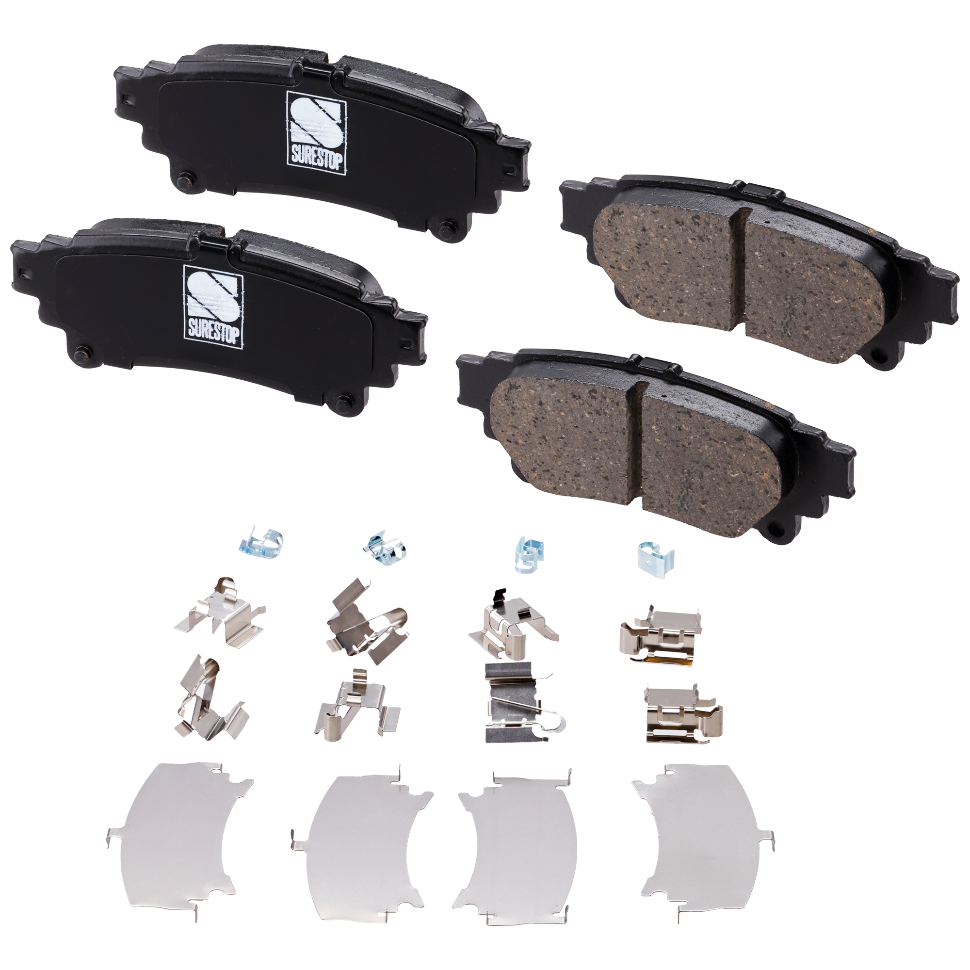 AM RX350-10-15 SIENNA 11-20 REAR BRAKE PAD SET 2 Wheel Set SKU STPSSCP1391 OEM 044660E010-044660E040-04466470